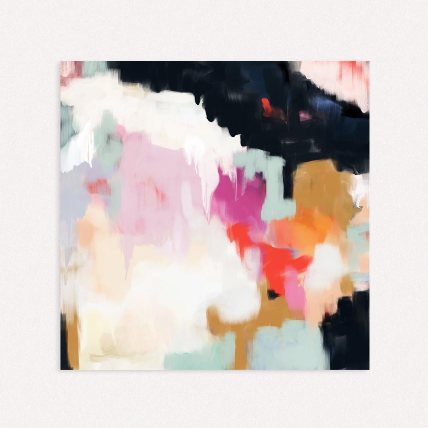 Ruthie, colorful abstract wall art prints by Parima Studio