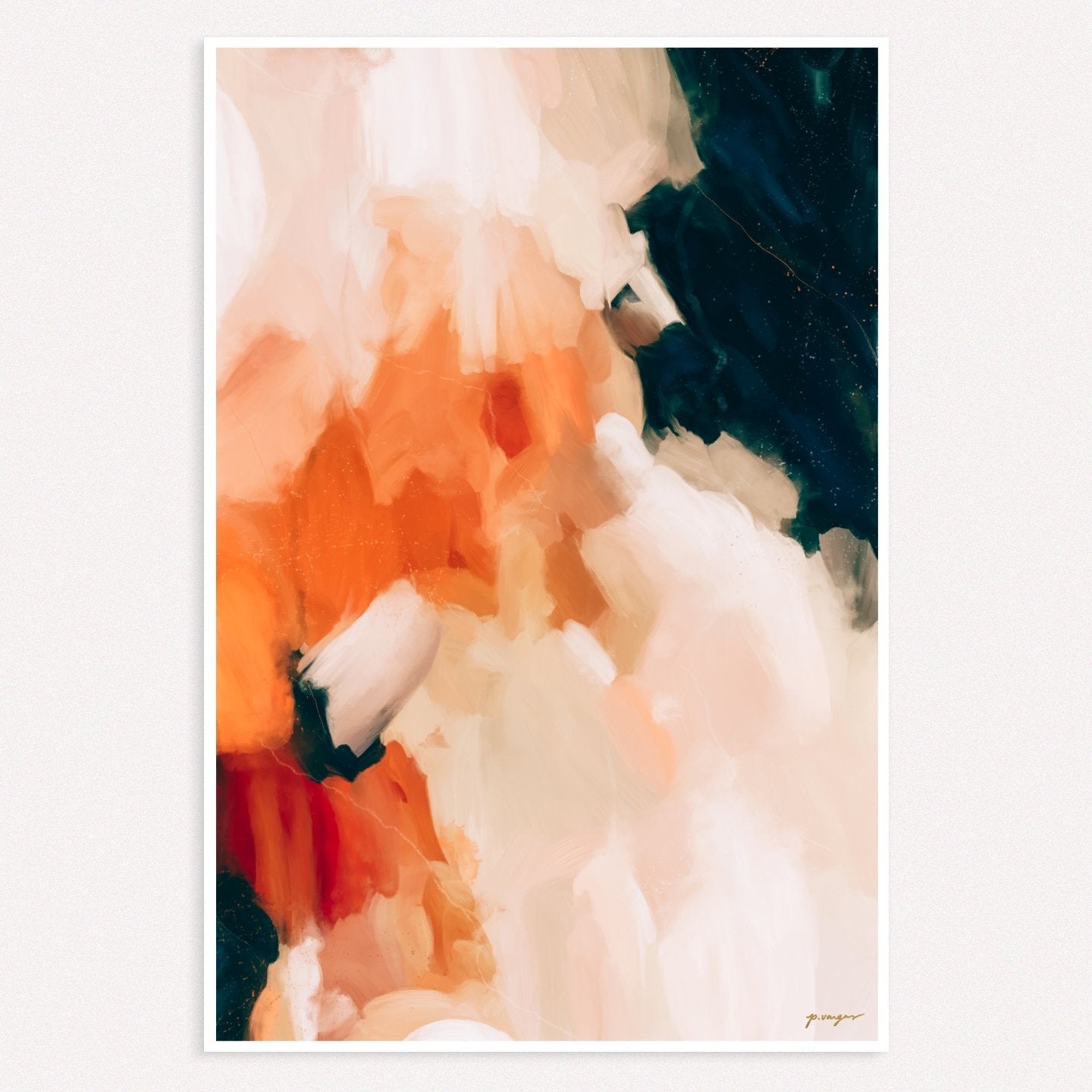 Sabrina, colorful abstract wall art prints by Parima Studio