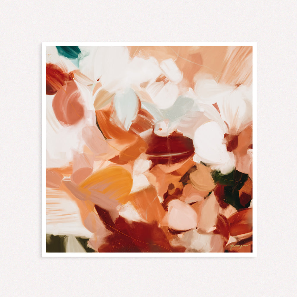 Savanna - large square earthy abstract wall art - southwest art -neutral art - Parima Studio