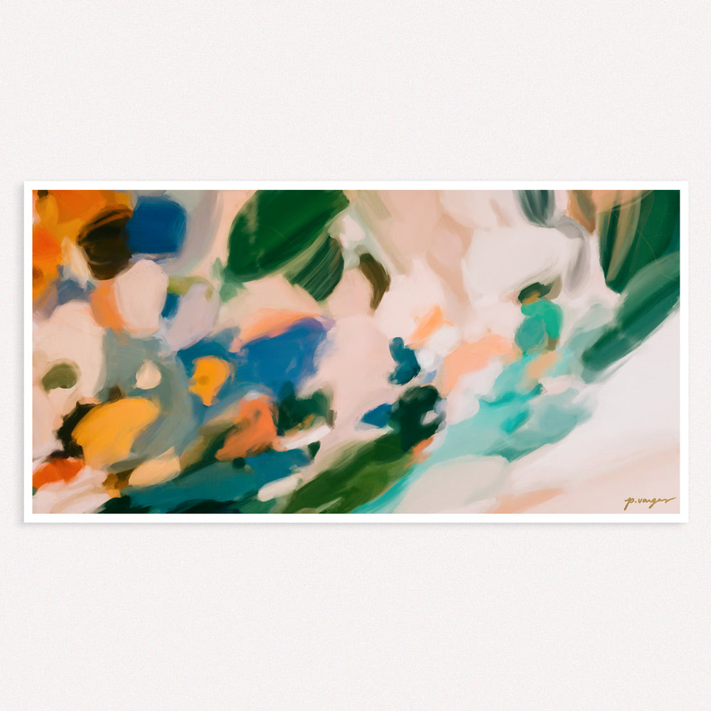 Silas, colorful abstract wall art prints by Parima Studio