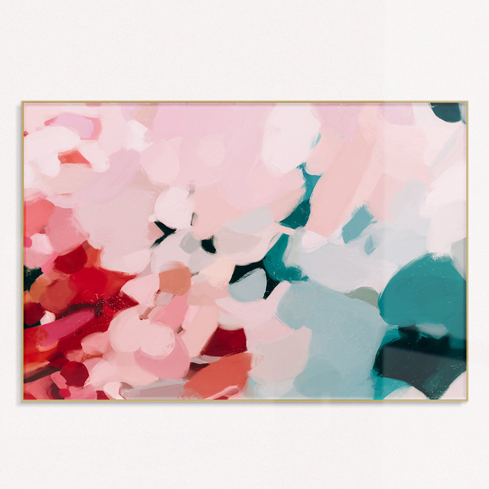 Tulip, horizontal print on vivid lucite