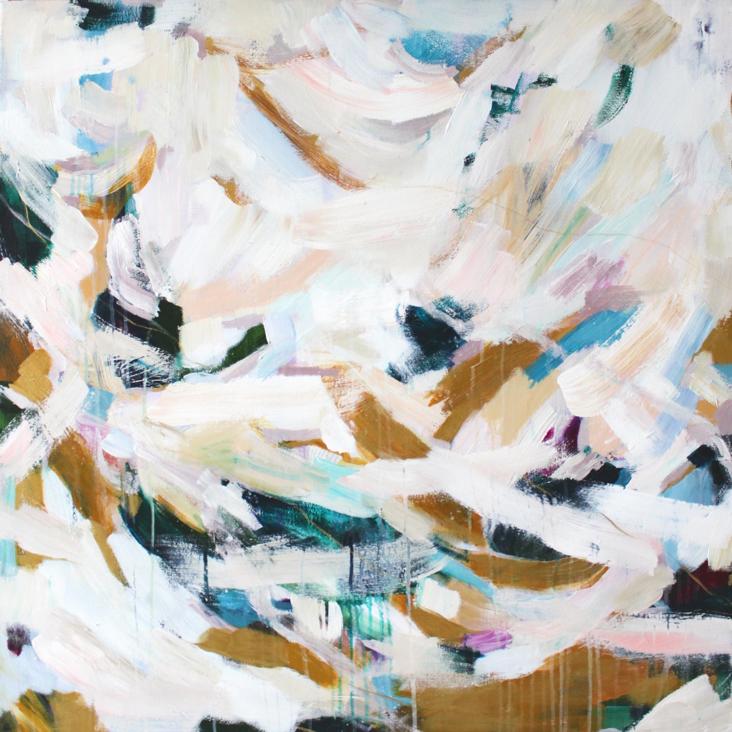 Waverly, square abstract painting by Parima Studio