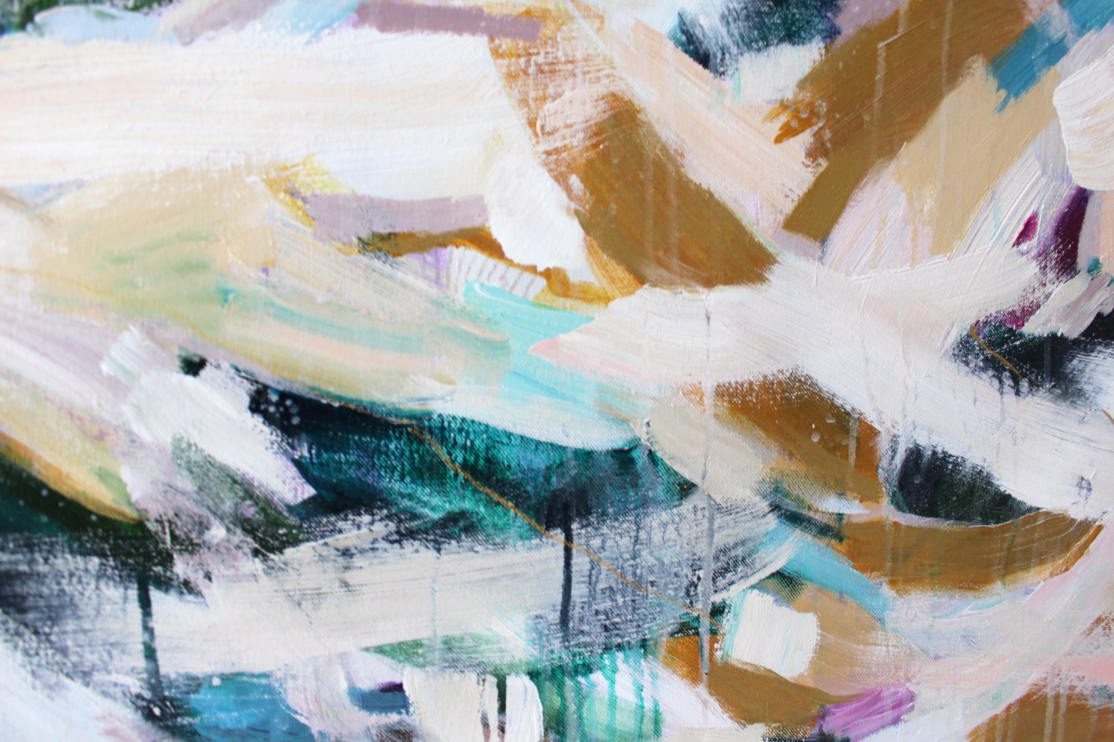 Waverly, square abstract painting by Parima Studio