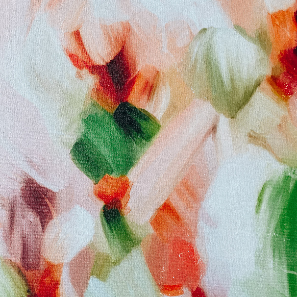 Zinnia, colorful abstract wall art by Parima Studio