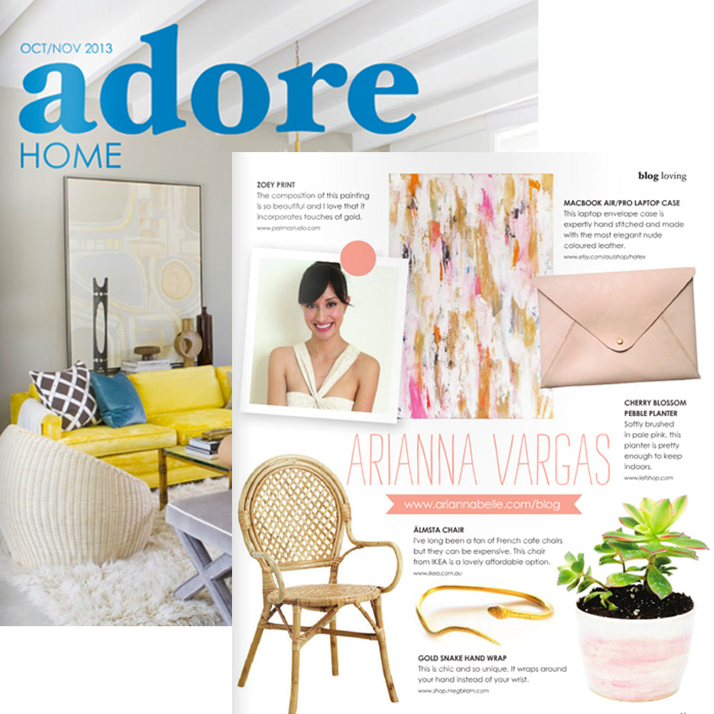 Zoey Art Print in Adore Home Magazine