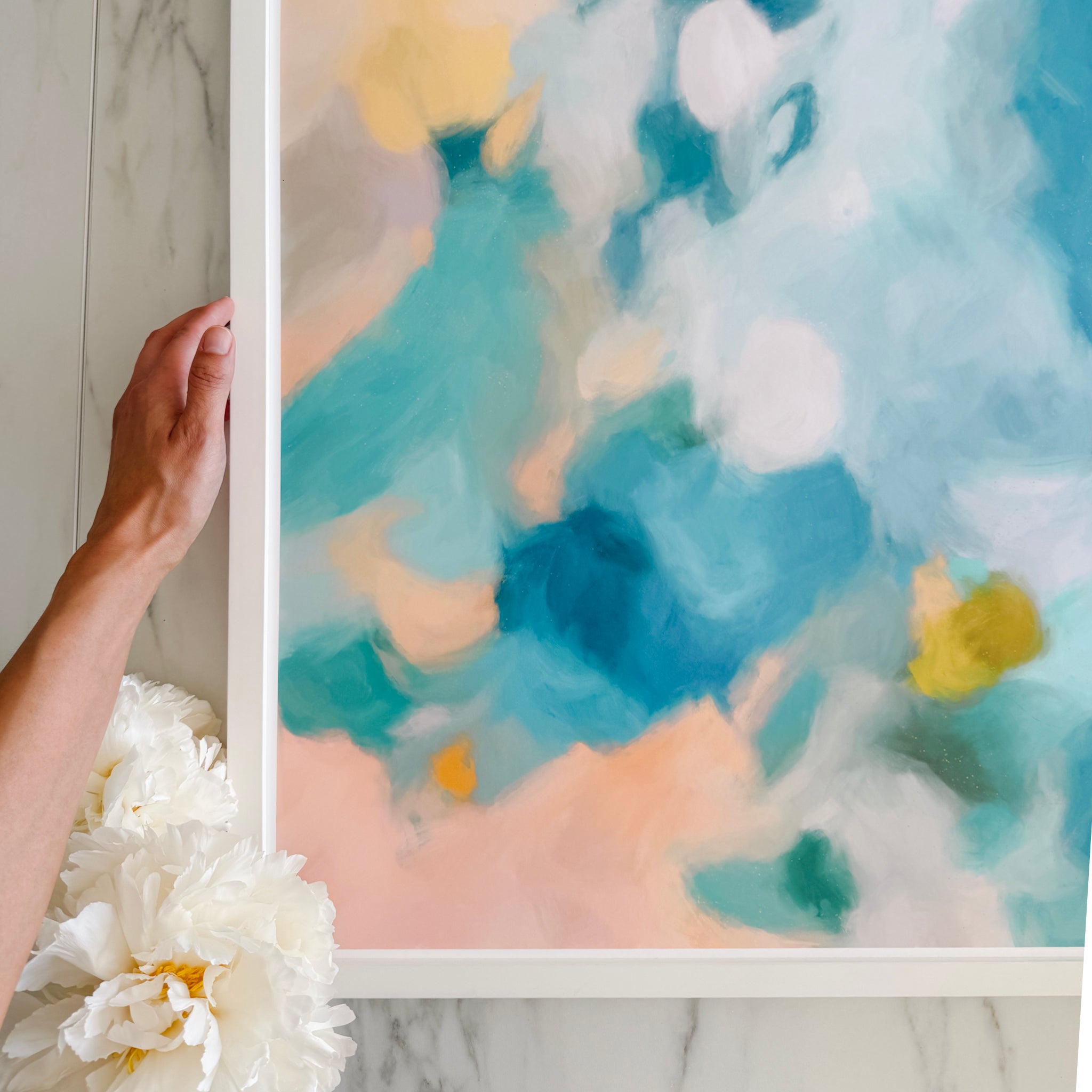 Aelia, vertical print on paper
