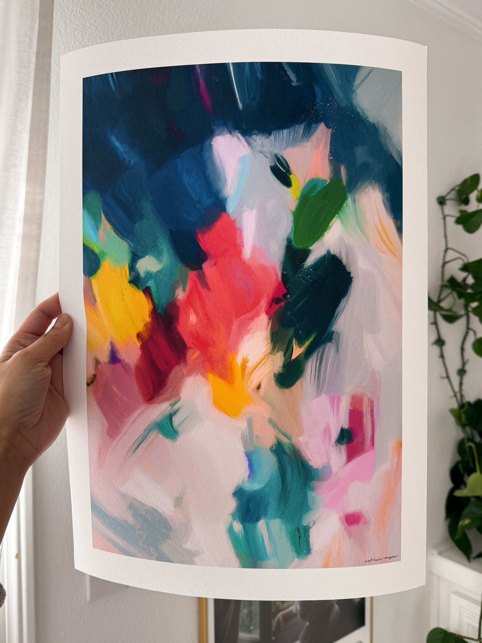 Pomme, colorful abstract wall art prints by Parima Studio