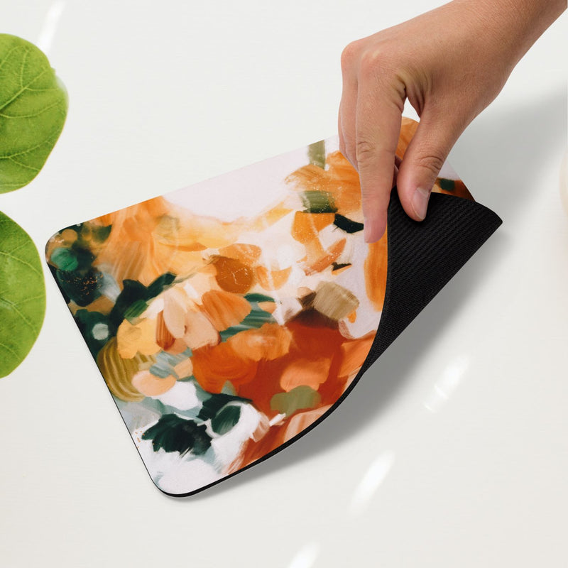 Aspen, colorful mouse pad for styling your office desk. Featuring artwork by Parima Studio. Home office styling accessories, cubicle styling accessories.