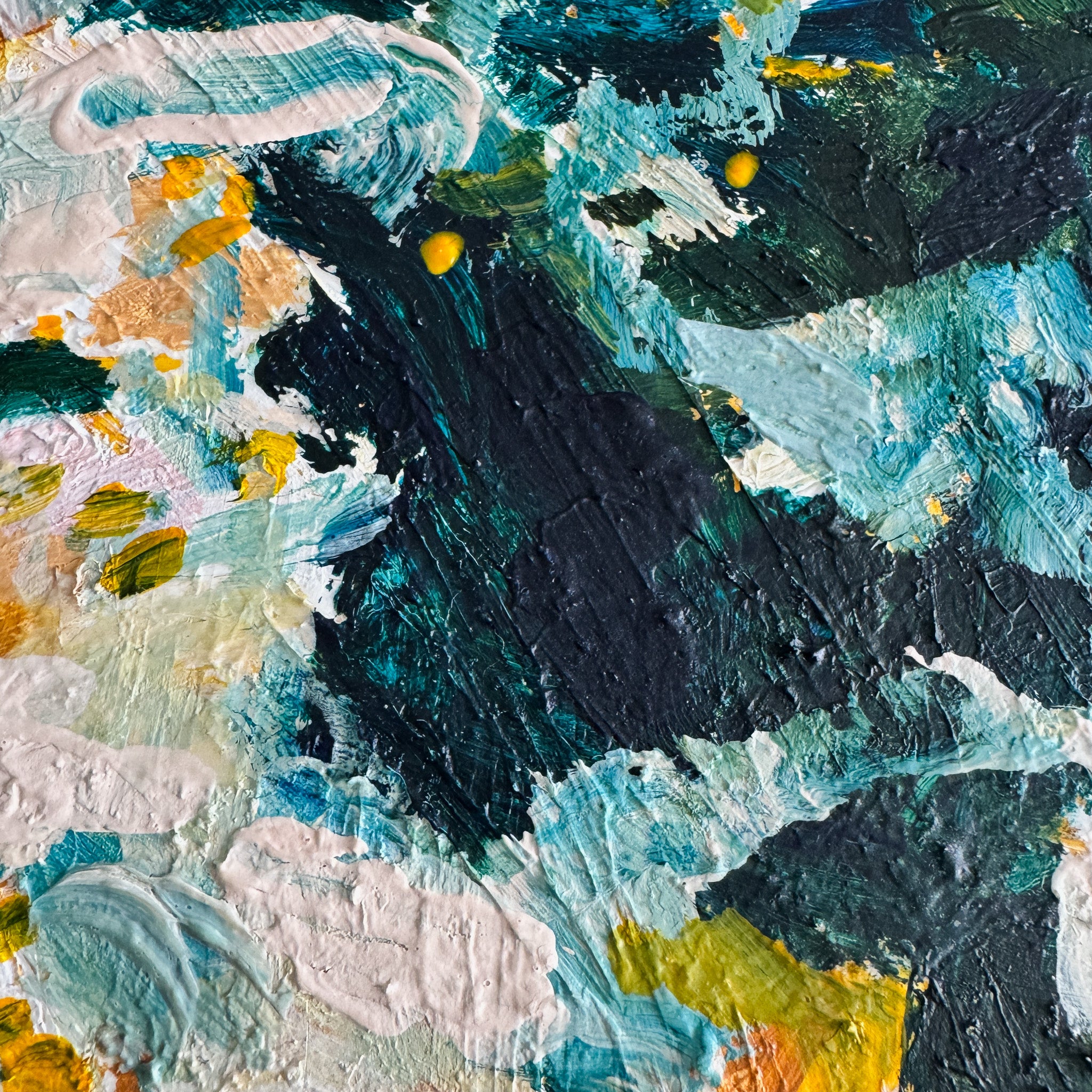 Day at the Beach, framed 13x13