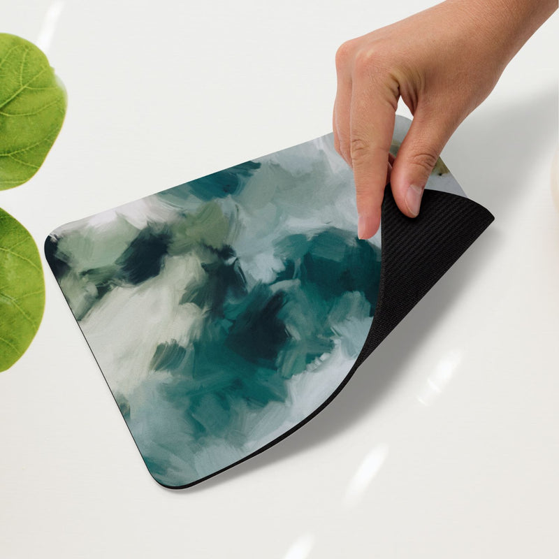 Echo, colorful mouse pad for styling your office desk. Featuring artwork by Parima Studio. Home office styling accessories, cubicle styling accessories.