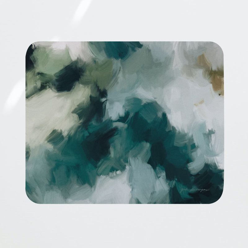Echo, colorful mouse pad for styling your office desk. Featuring artwork by Parima Studio. Home office styling accessories, cubicle styling accessories.