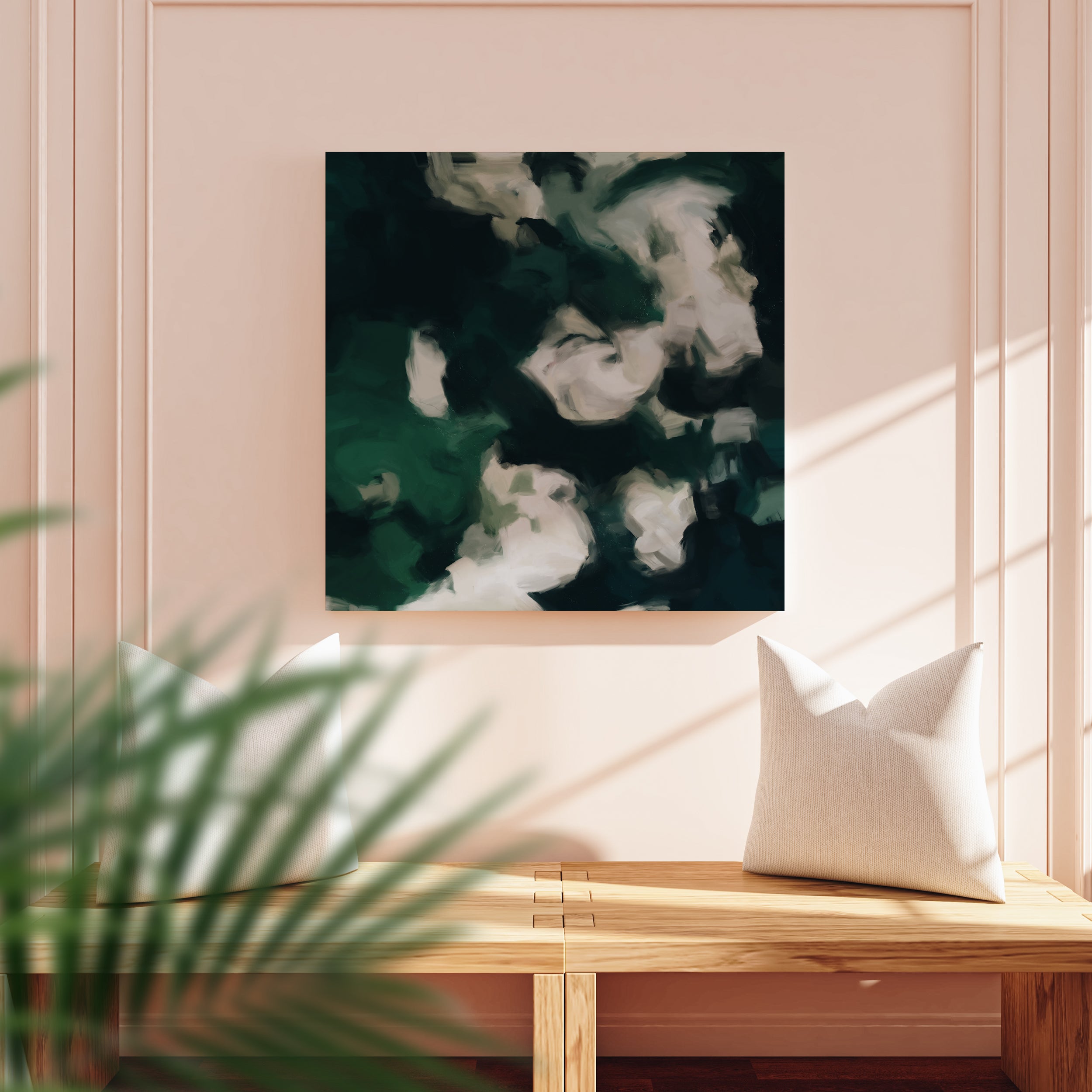 Gardenias, Square Matte Canvas Print