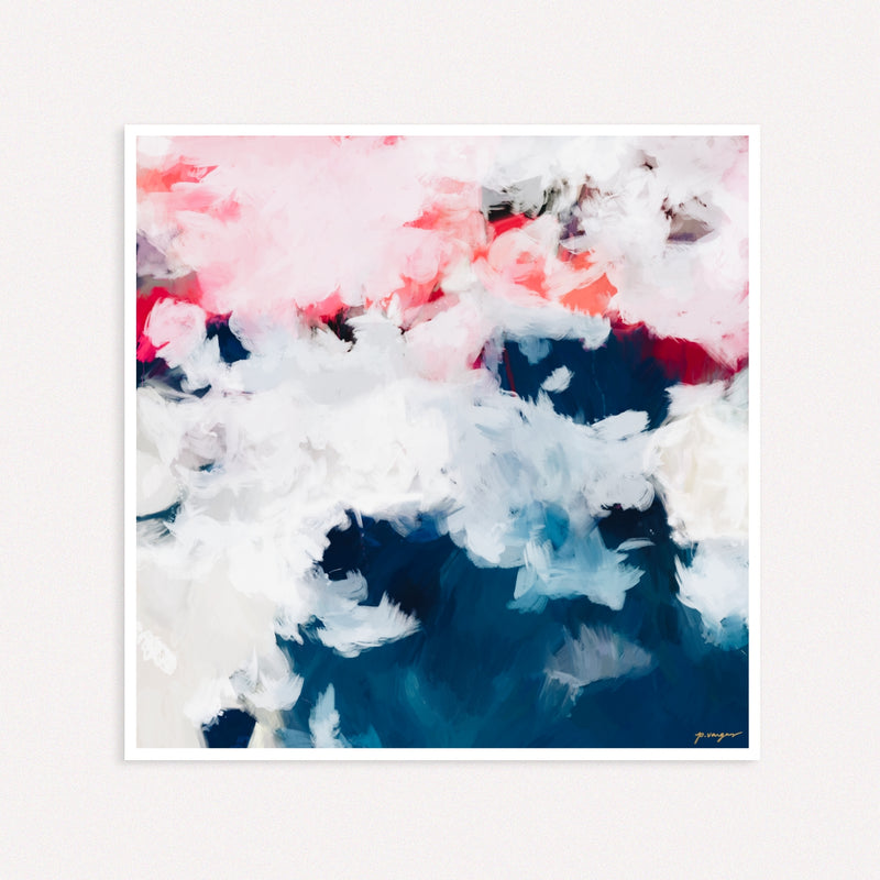 Oceane, colorful abstract wall art prints by Parima Studio