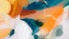 Video of Cyan - bright and sunny abstract art print by Parima Studio