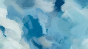 Video of Liviana, blue colorful horizontal abstract wall art print by Parima Studio