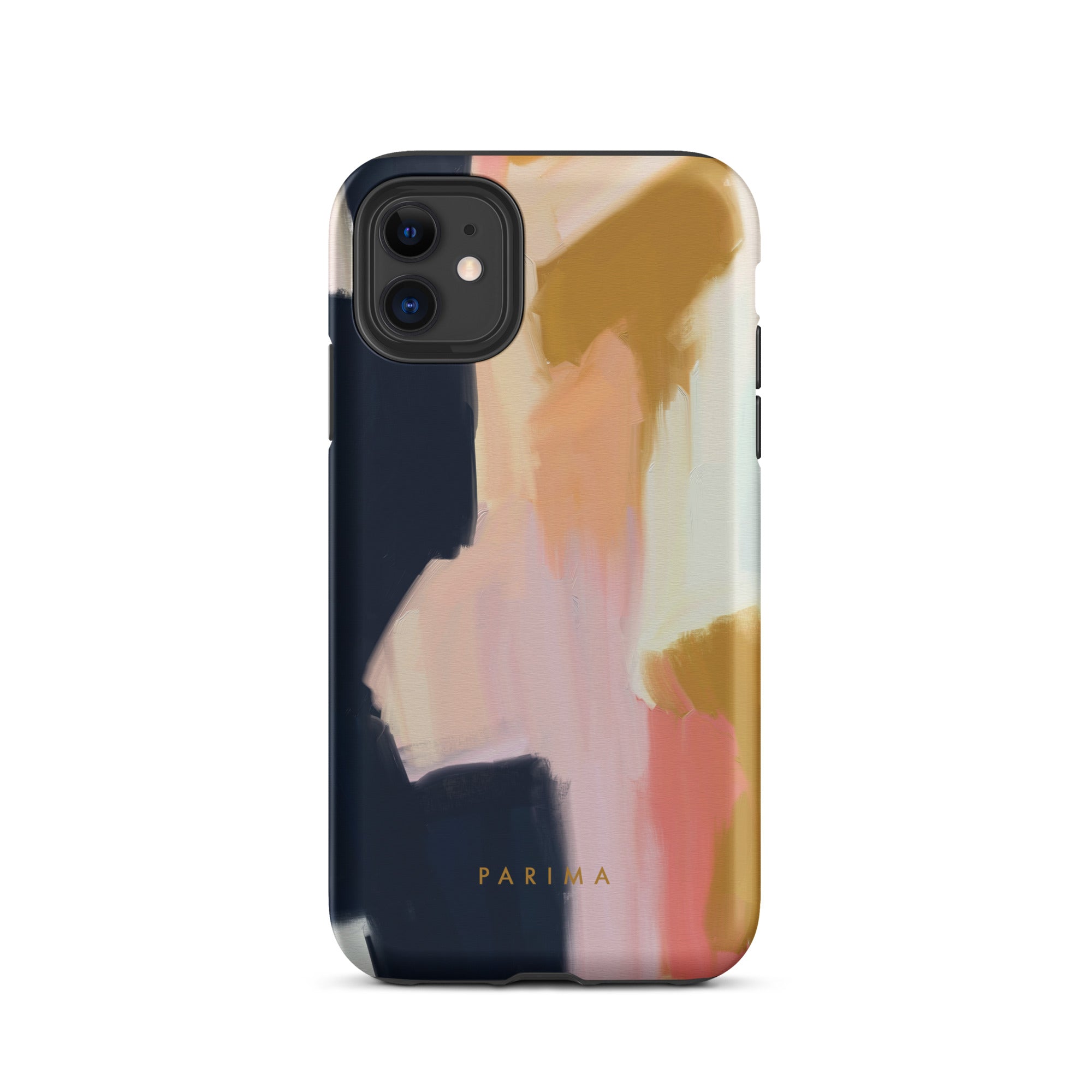 Kali, blue and gold abstract art - iPhone 11 tough case by Parima Studio