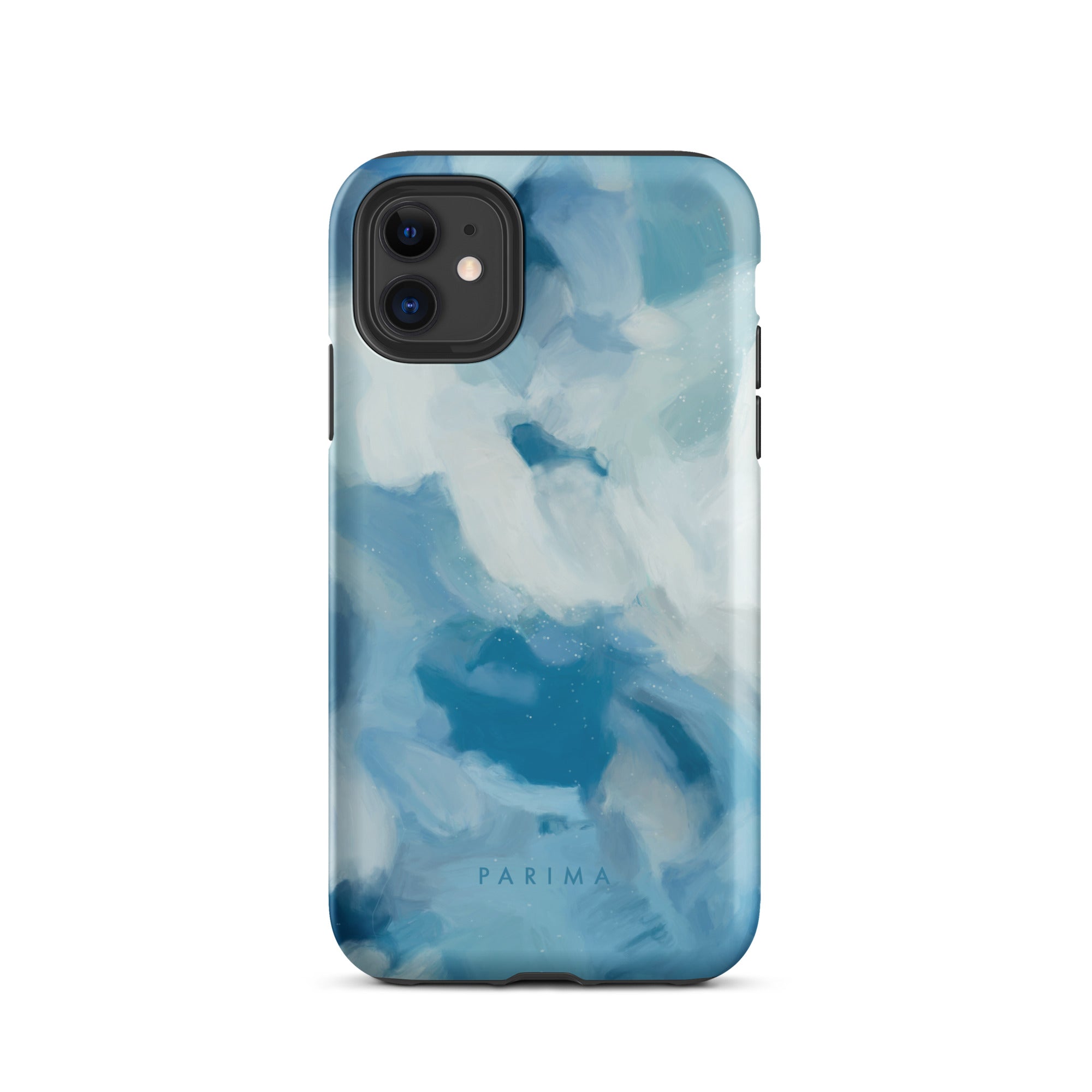 Liviana, blue abstract art - iPhone 11 tough case by Parima Studio