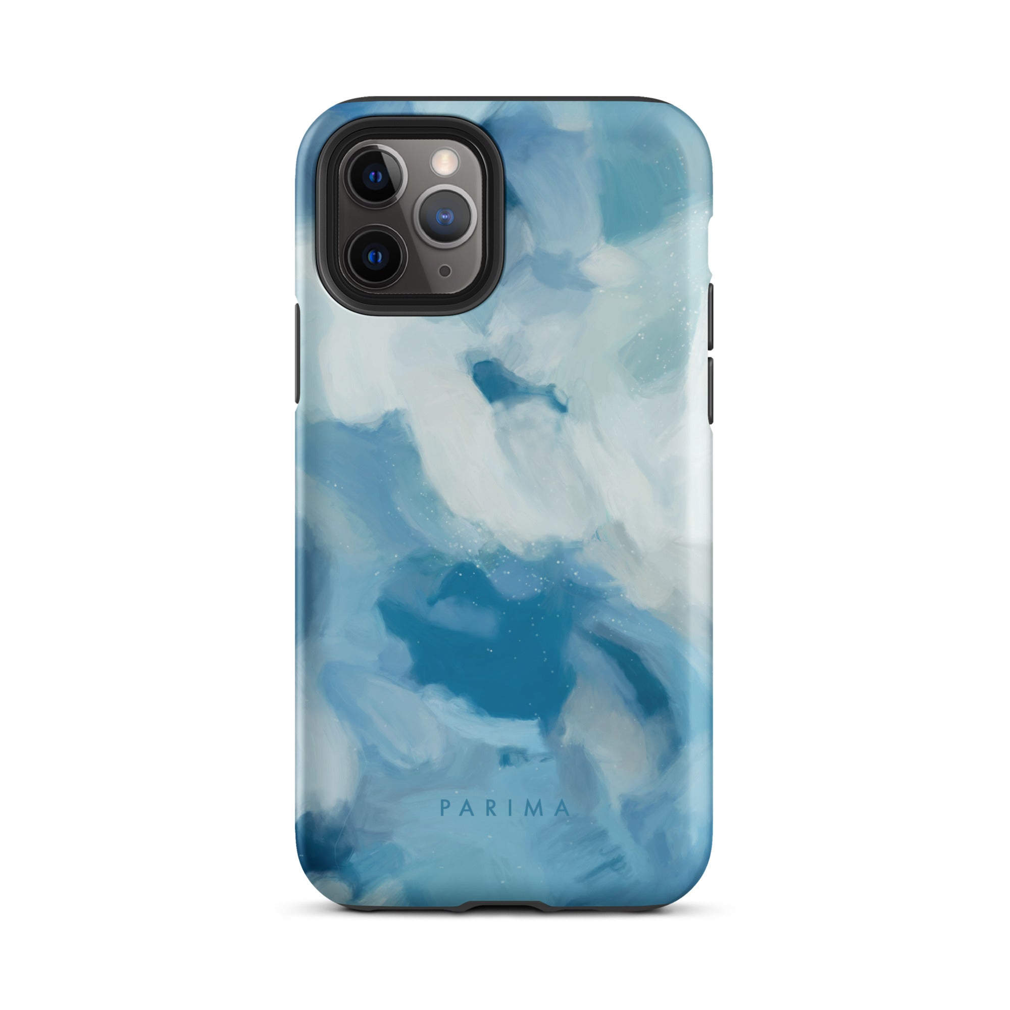 Liviana, blue abstract art - iPhone 11 Pro tough case by Parima Studio