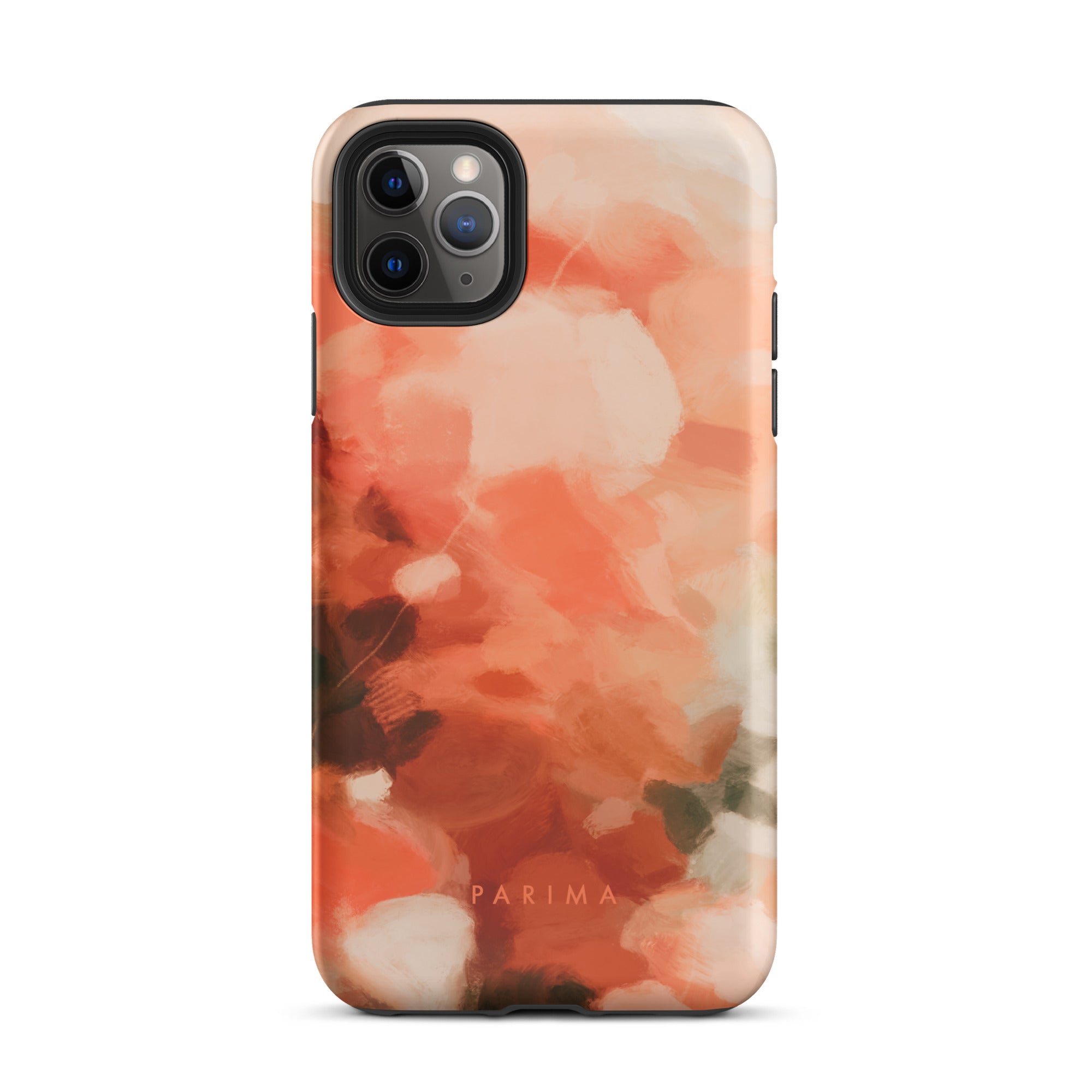 Sweet Nectar, orange and pink abstract art - iPhone 11 Pro Max tough case by Parima Studio