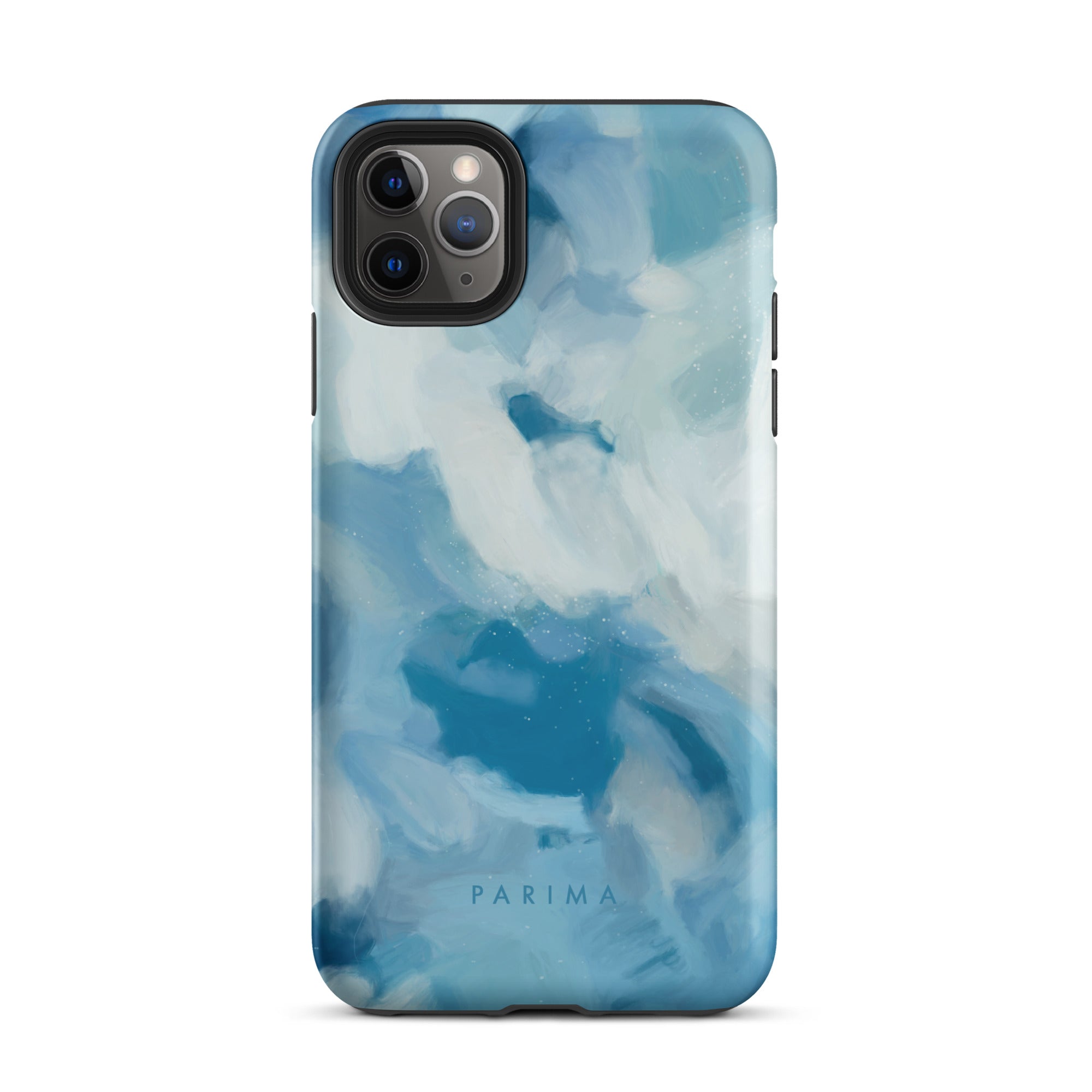 Liviana, blue abstract art - iPhone 11 Pro Max tough case by Parima Studio