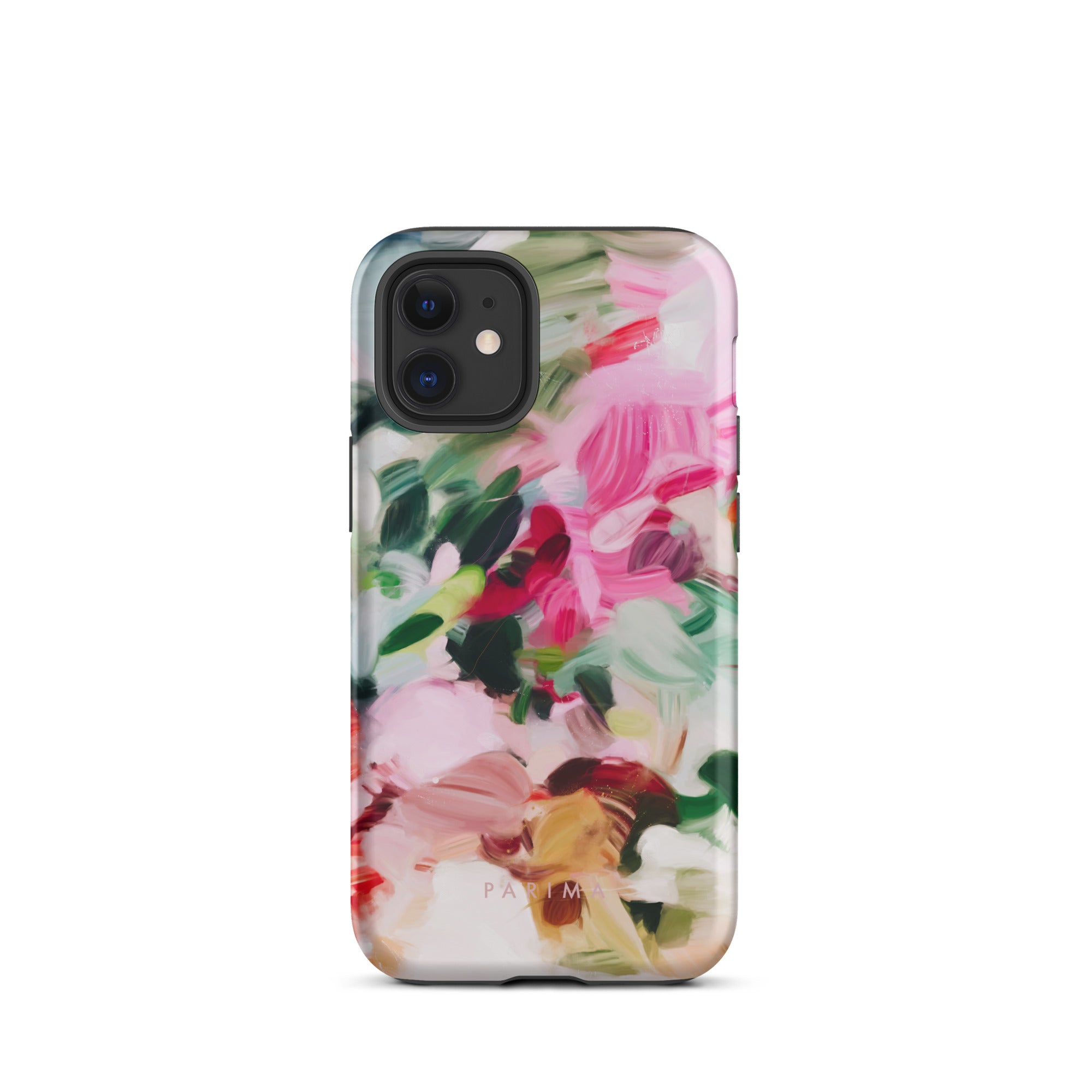 Bloom, pink and green abstract art - iPhone 12 Mini tough case by Parima Studio