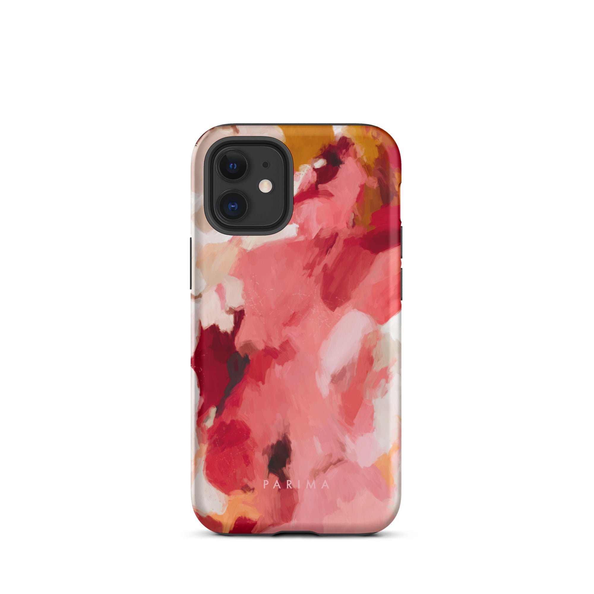 Apple, red and pink abstract art - iPhone 12 Mini tough case by Parima Studio