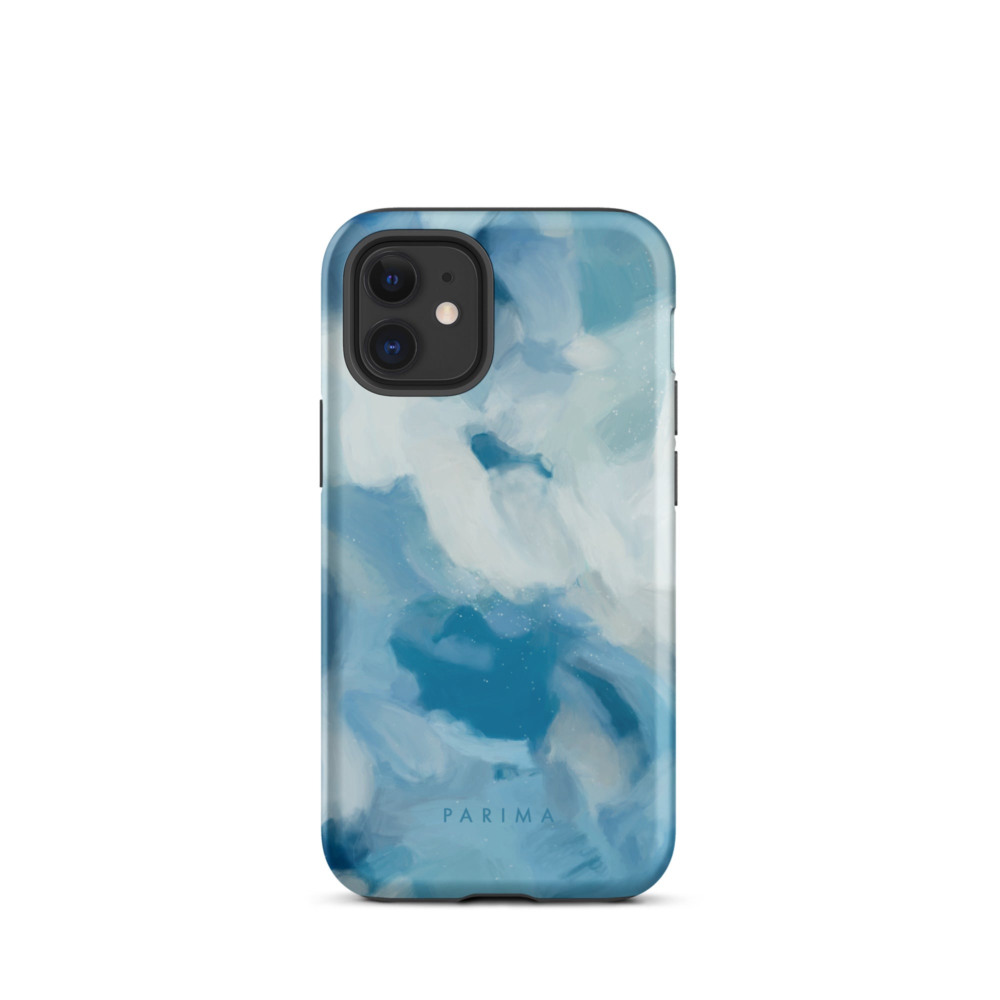 Liviana, blue abstract art - iPhone 12 mini tough case by Parima Studio