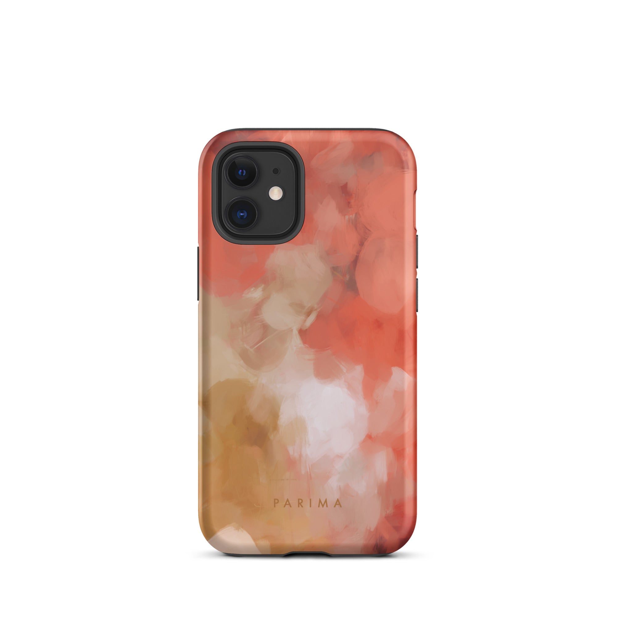 Begonia, pink and gold abstract art - iPhone 12 mini tough case by Parima Studio