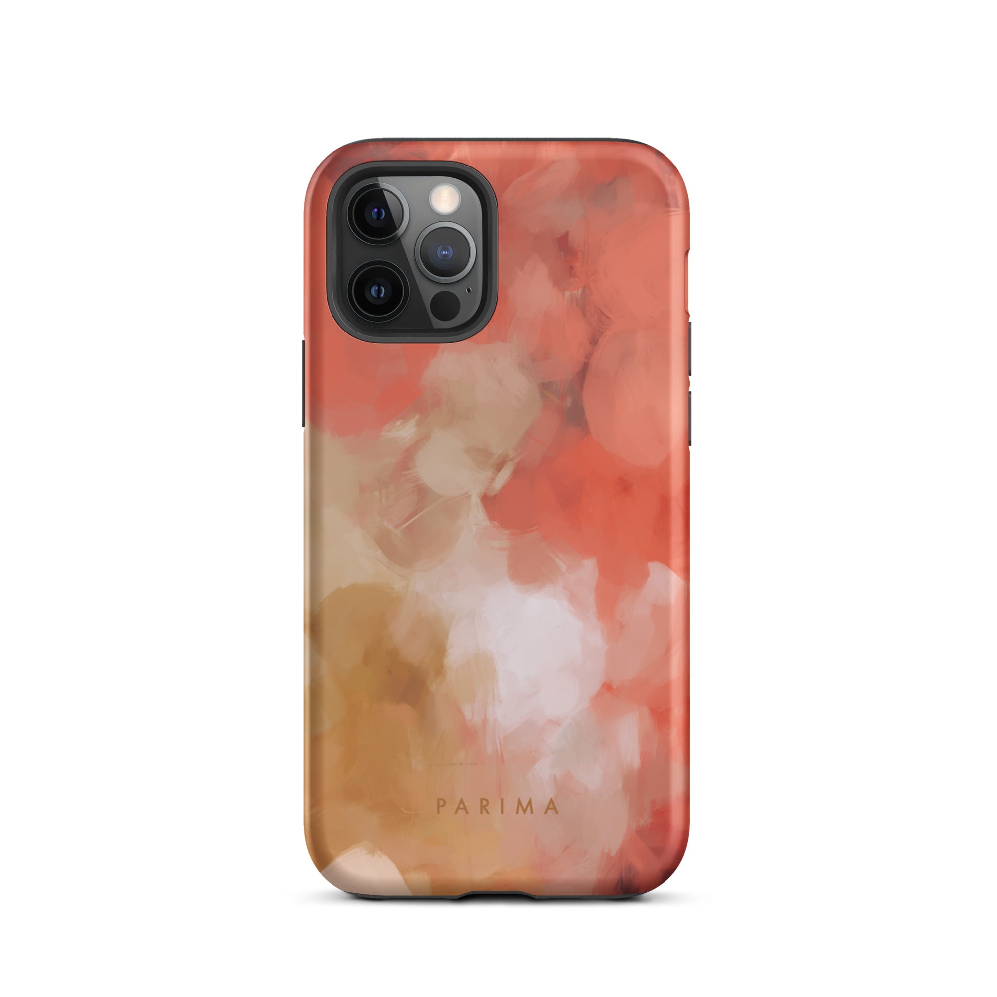 Begonia, pink and gold abstract art - iPhone 12 Pro tough case by Parima Studio