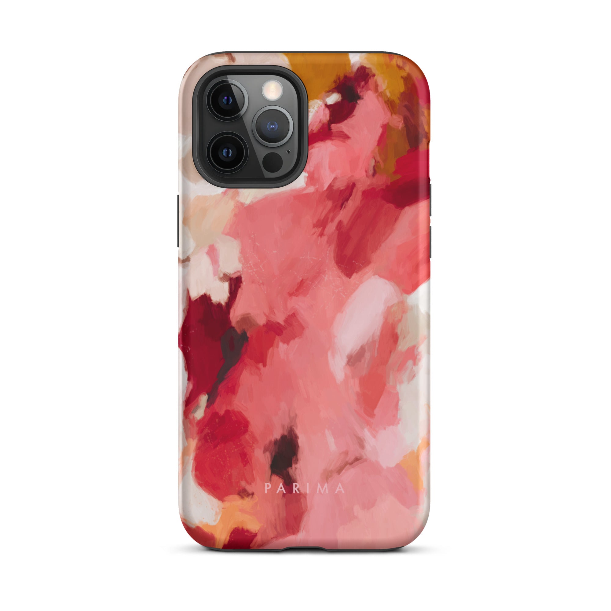 Apple, red and pink abstract art - iPhone 12 Pro Max tough case by Parima Studio