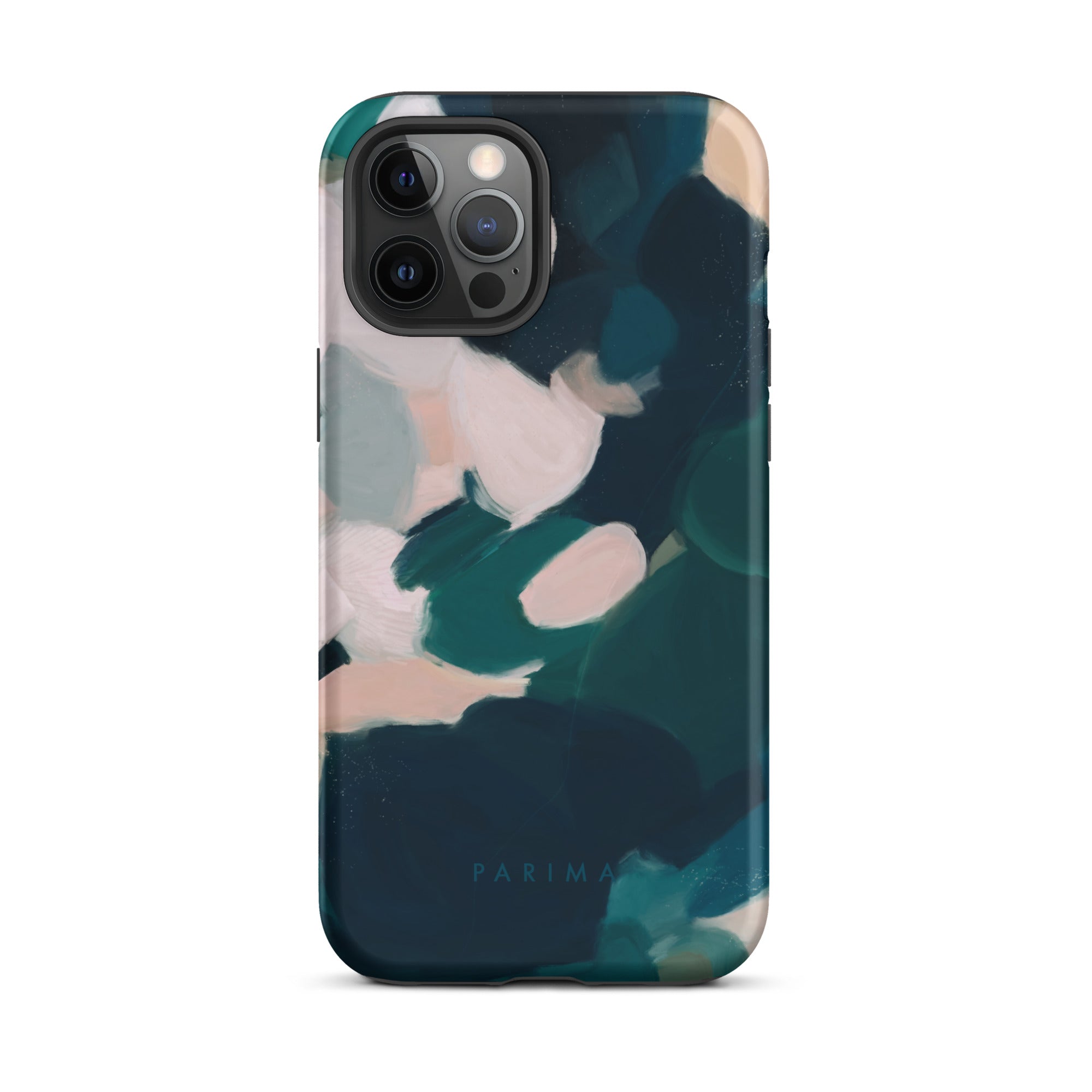 Aerwyn, green and pink abstract art - iPhone 12 Pro Max tough case by Parima Studio