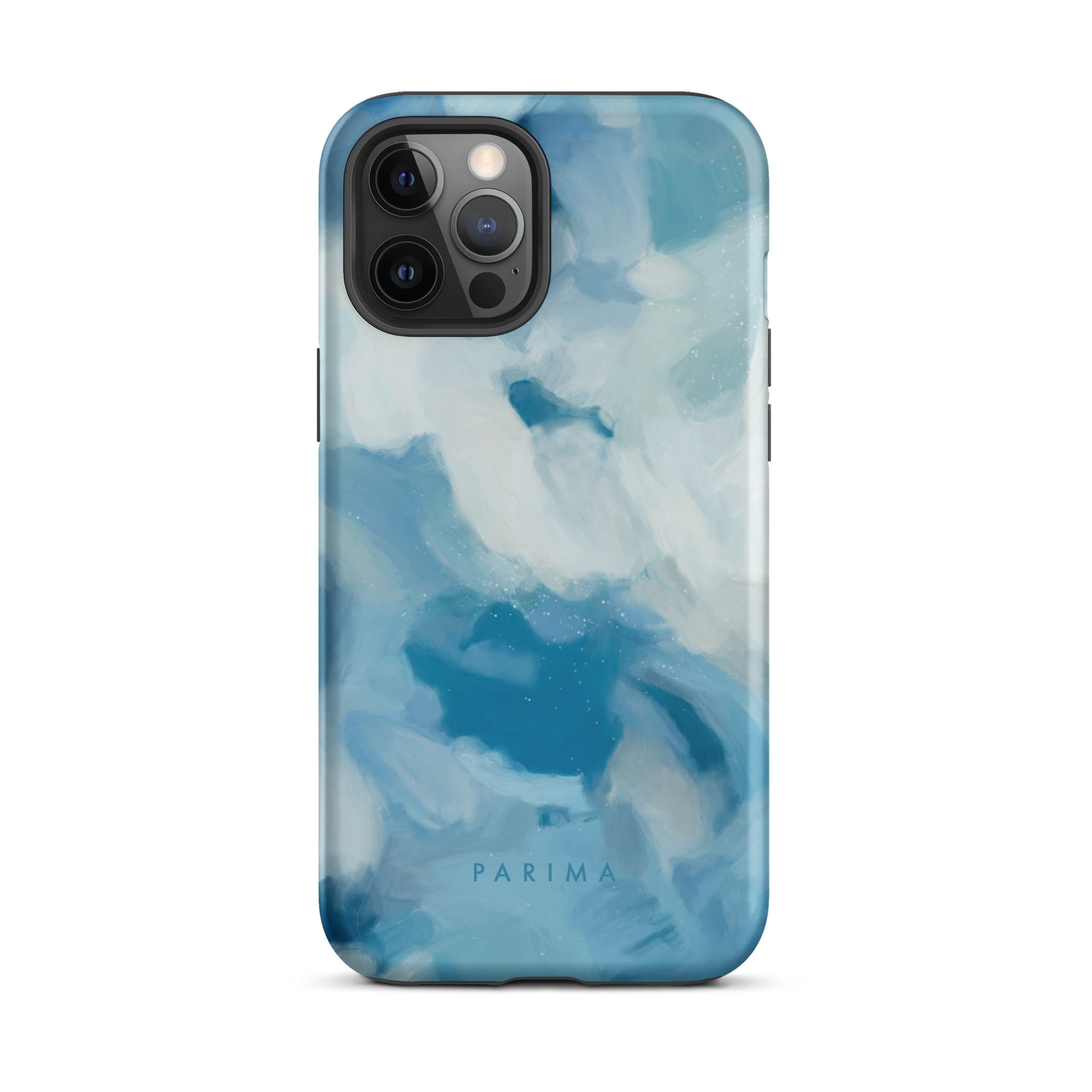 Liviana, blue abstract art - iPhone 12 Pro Max tough case by Parima Studio