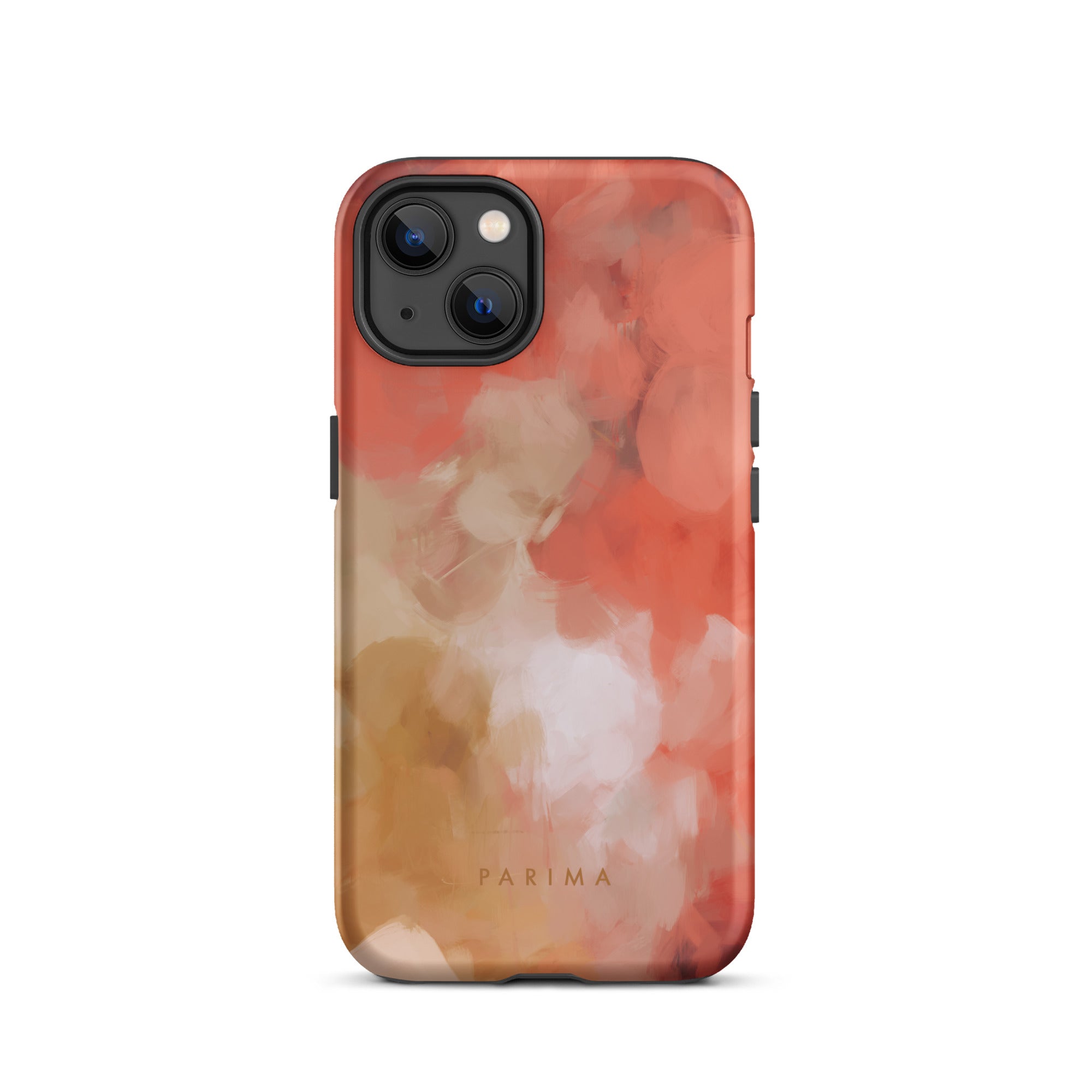 Begonia, pink and gold abstract art - iPhone 13 tough case by Parima Studio