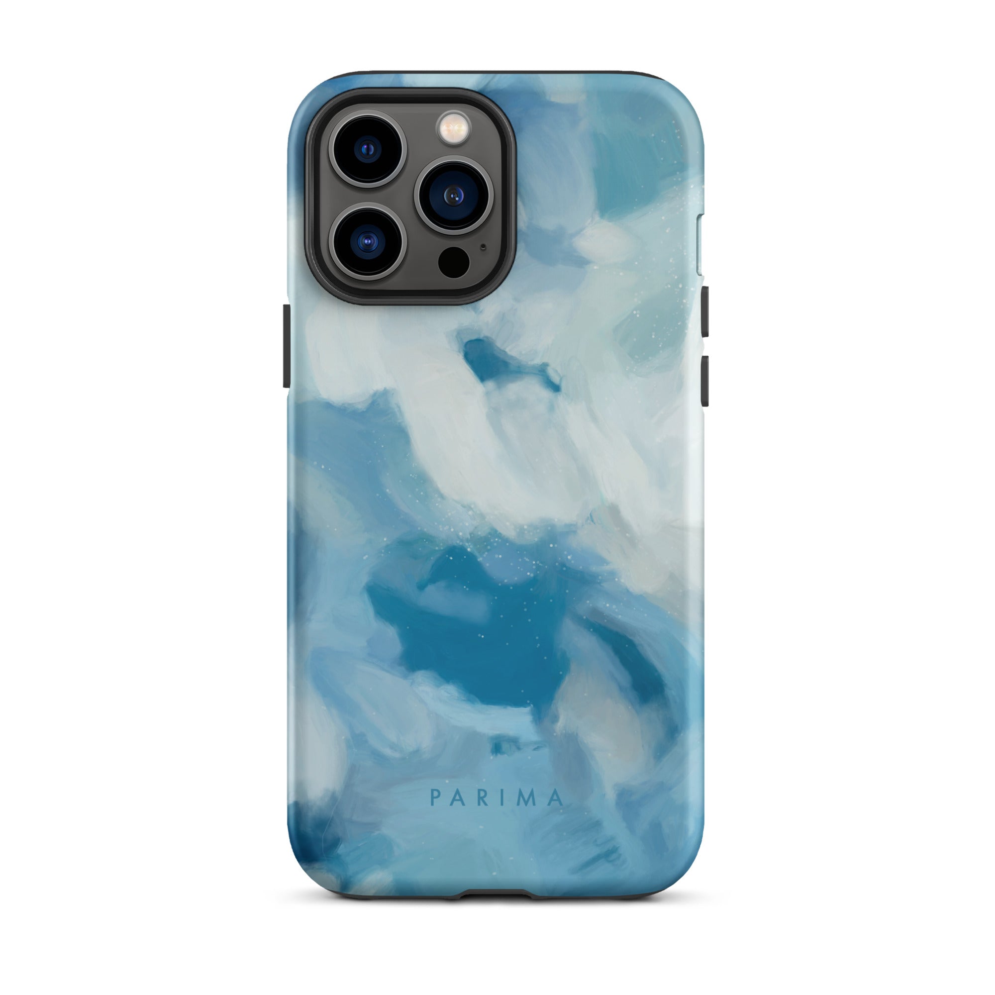 Liviana, blue abstract art - iPhone 13 Pro Max tough case by Parima Studio