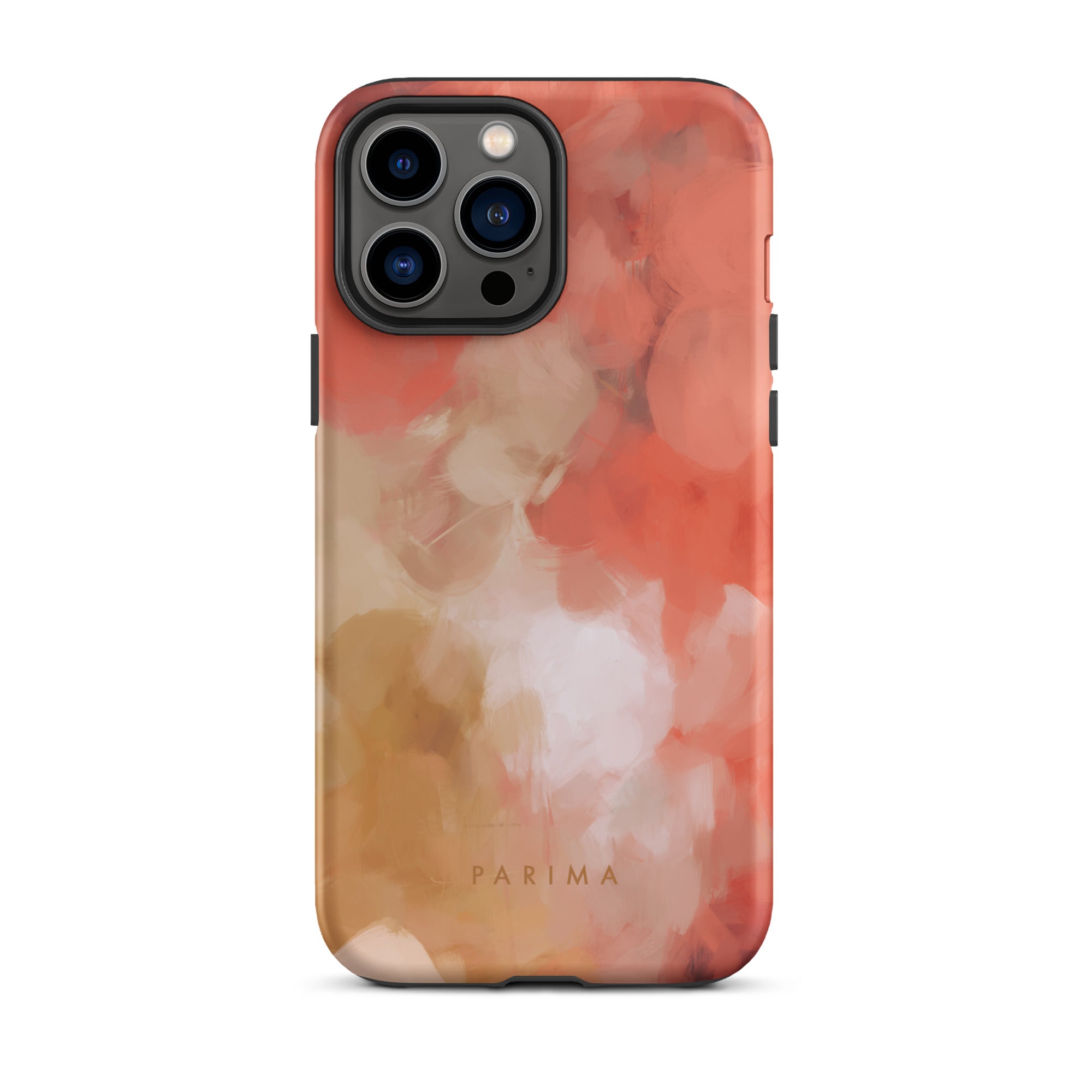 Begonia, pink and gold abstract art - iPhone 13 Pro Max tough case by Parima Studio