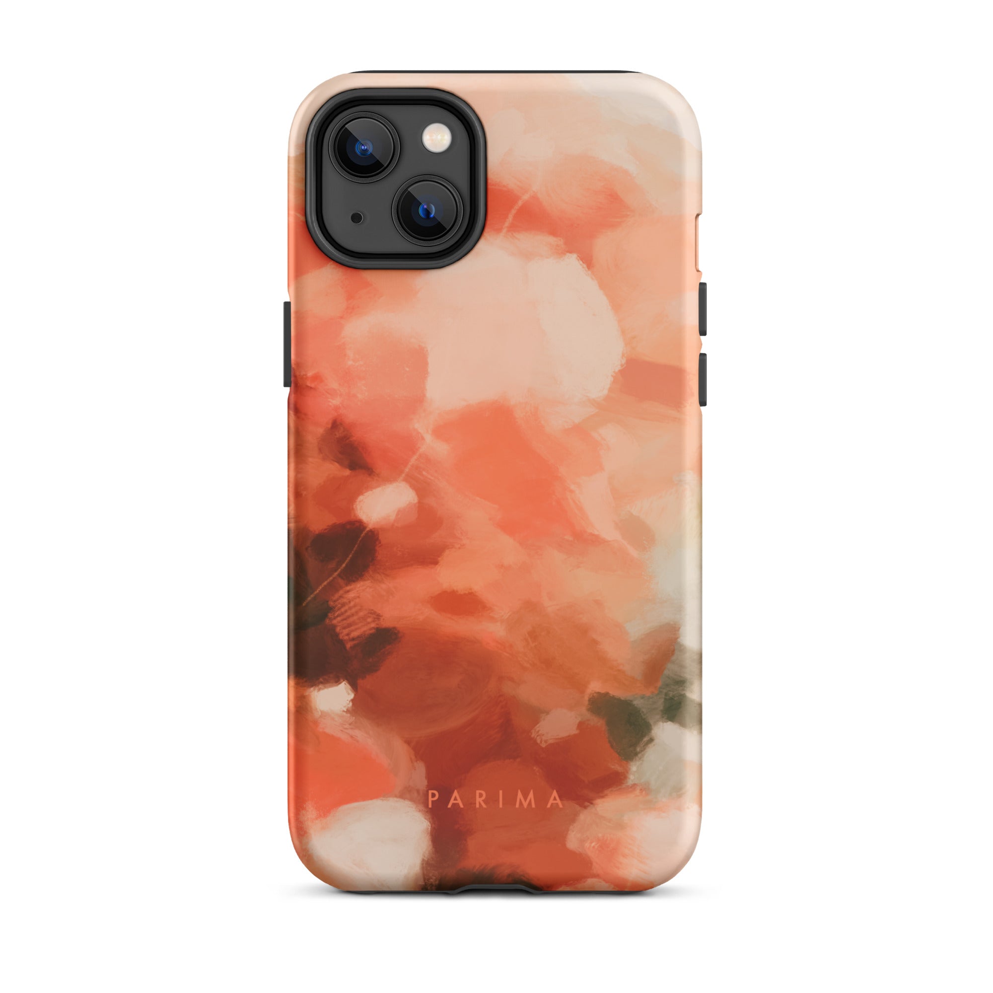 Sweet Nectar, orange and pink abstract art - iPhone 14 Plus tough case by Parima Studio