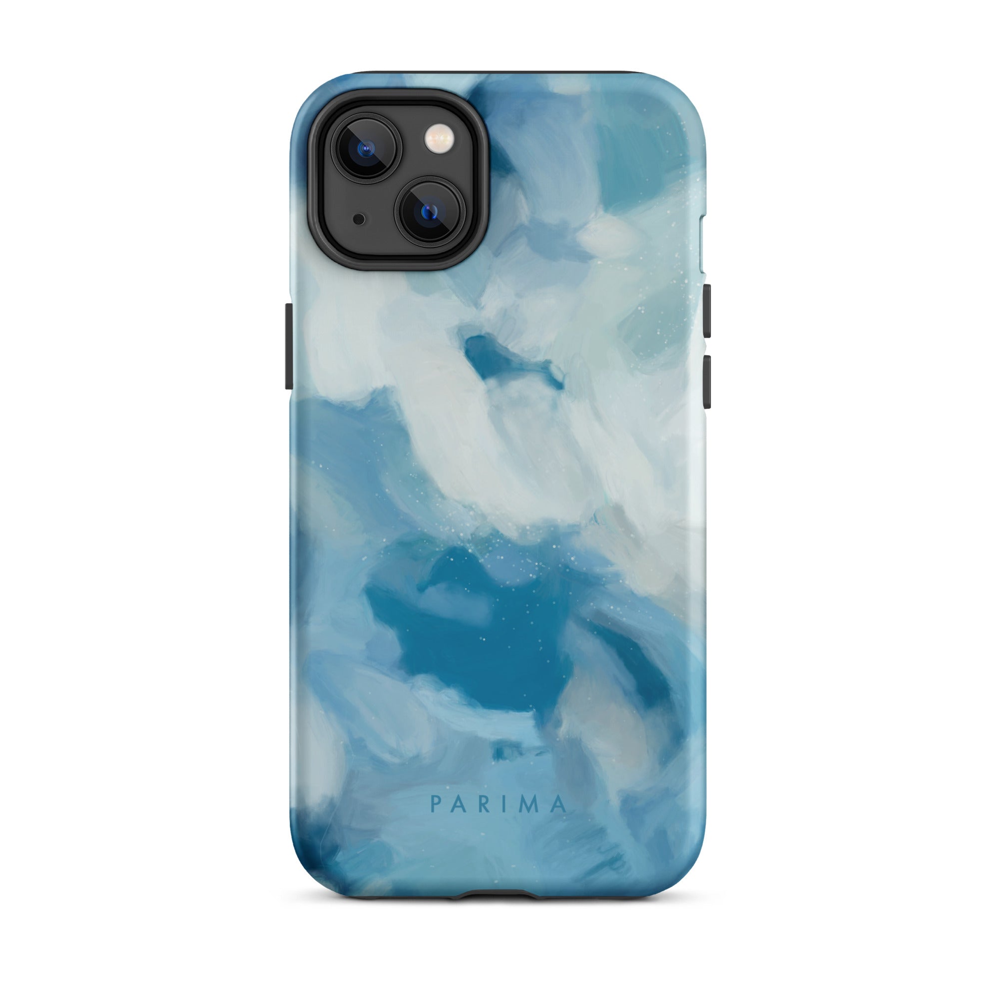 Liviana, blue abstract art - iPhone 14 Plus tough case by Parima Studio
