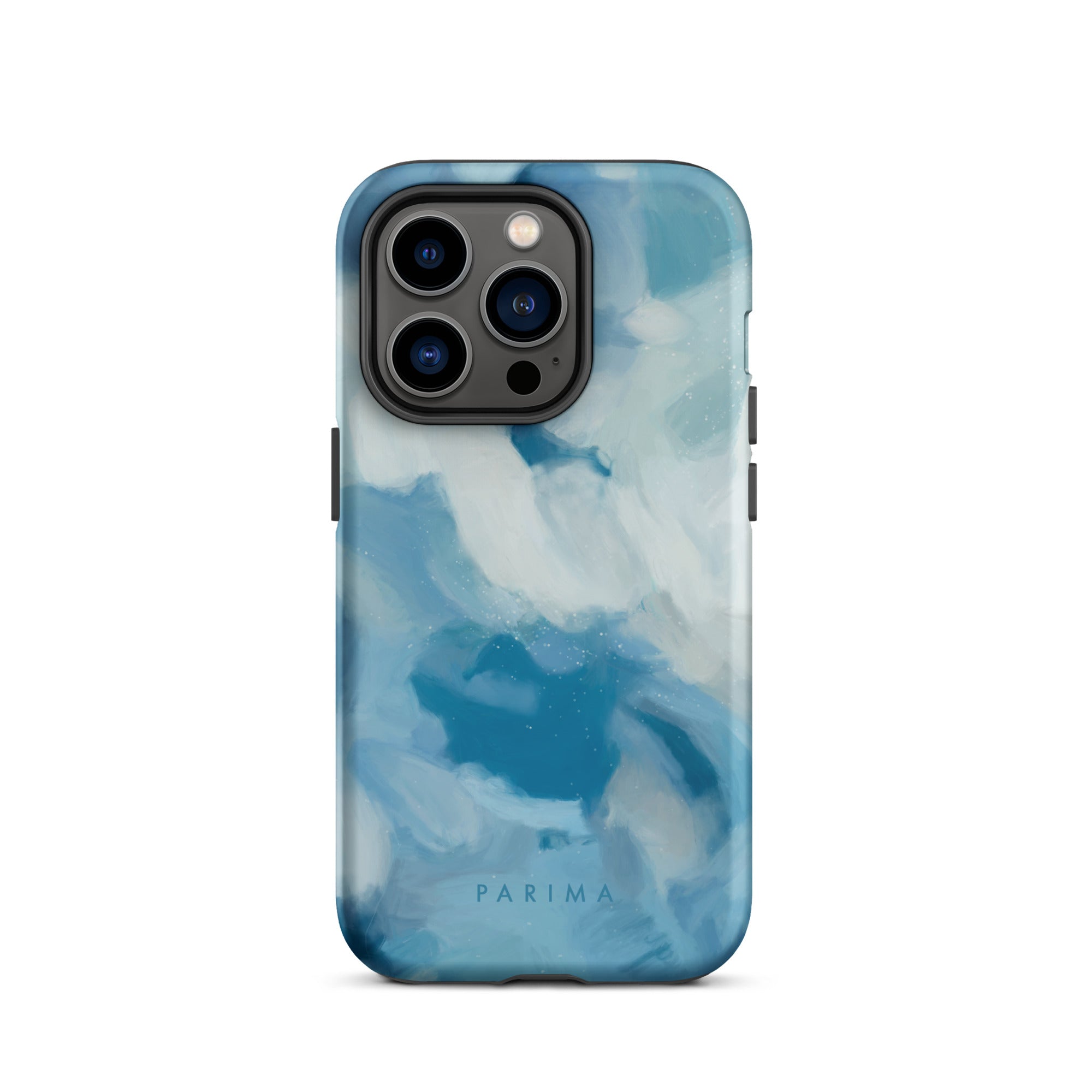 Liviana, blue abstract art - iPhone 14 Pro tough case by Parima Studio
