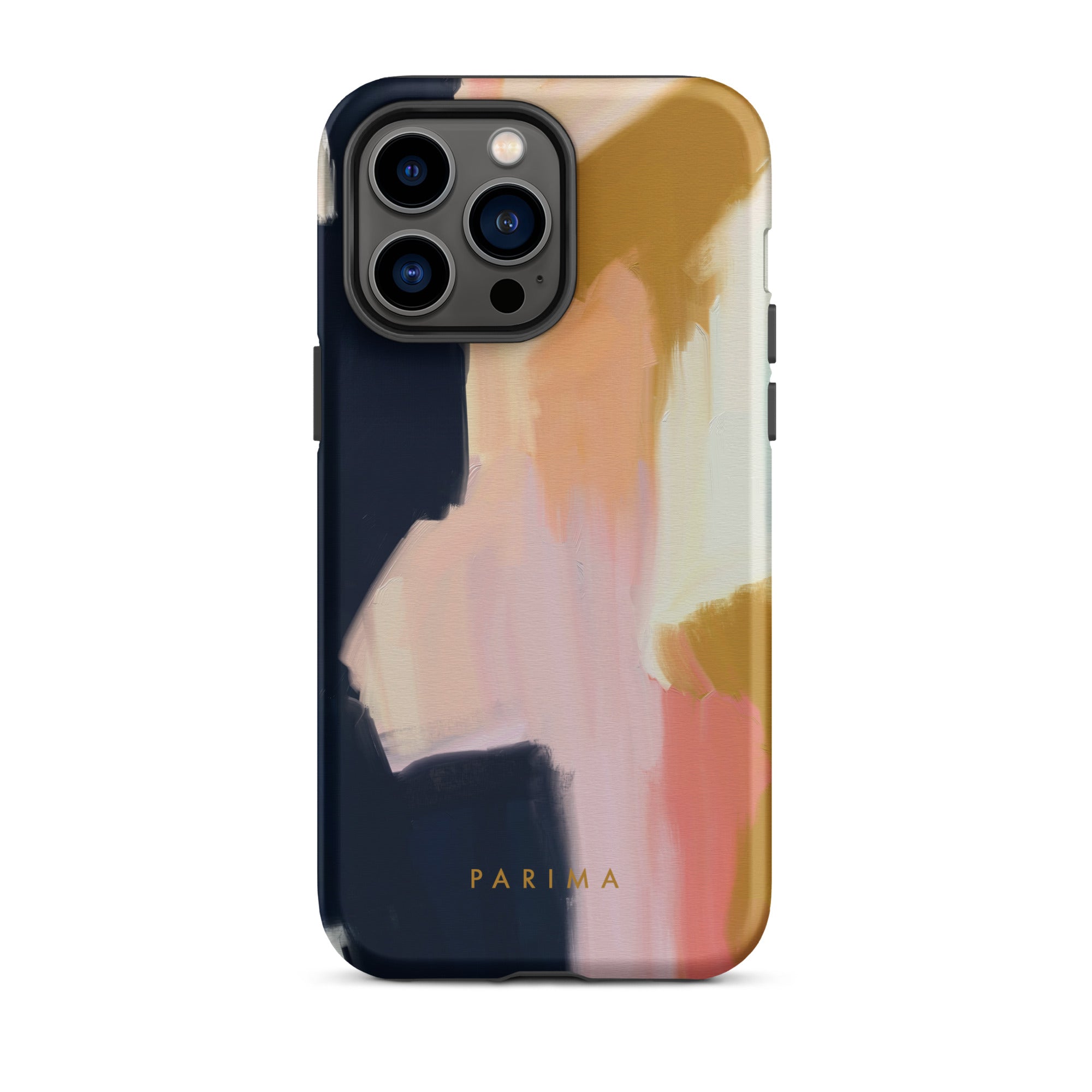 Kali, blue and gold abstract art - iPhone 14 Pro Max tough case by Parima Studio
