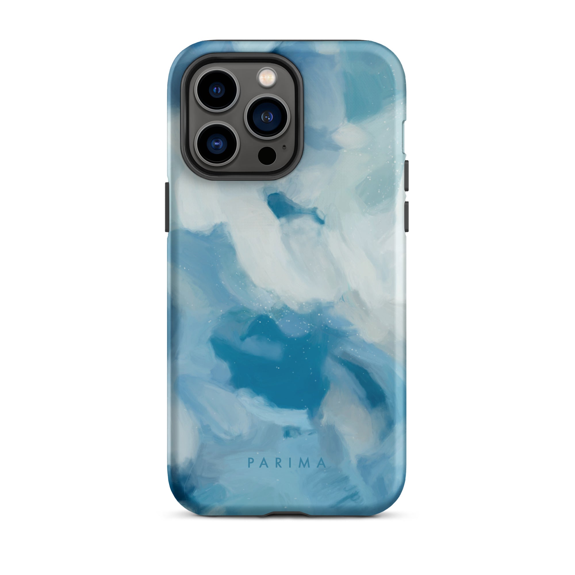 Liviana, blue abstract art - iPhone 14 Pro Max tough case by Parima Studio