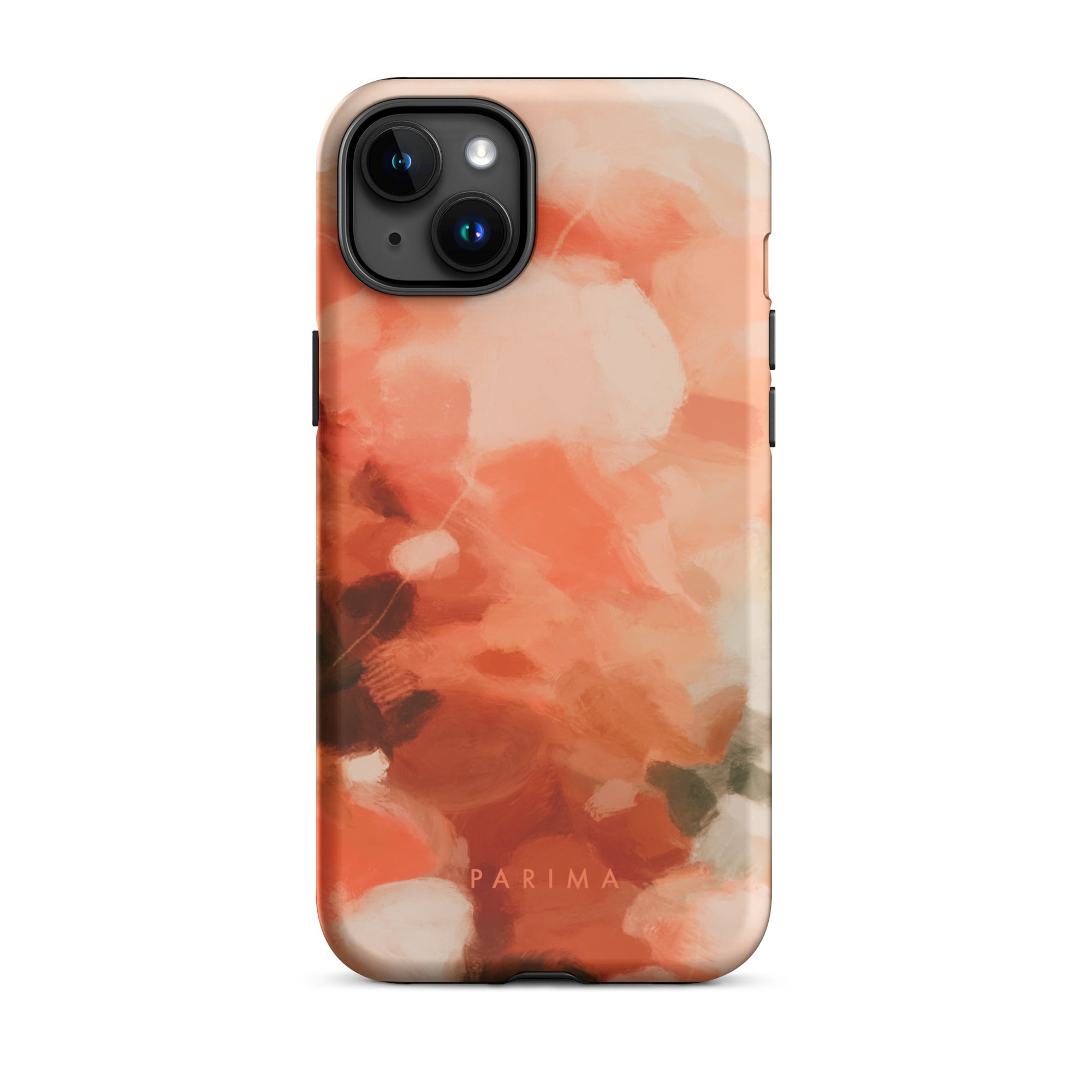 Sweet Nectar, orange and pink abstract art - iPhone 15 Plus tough case by Parima Studio