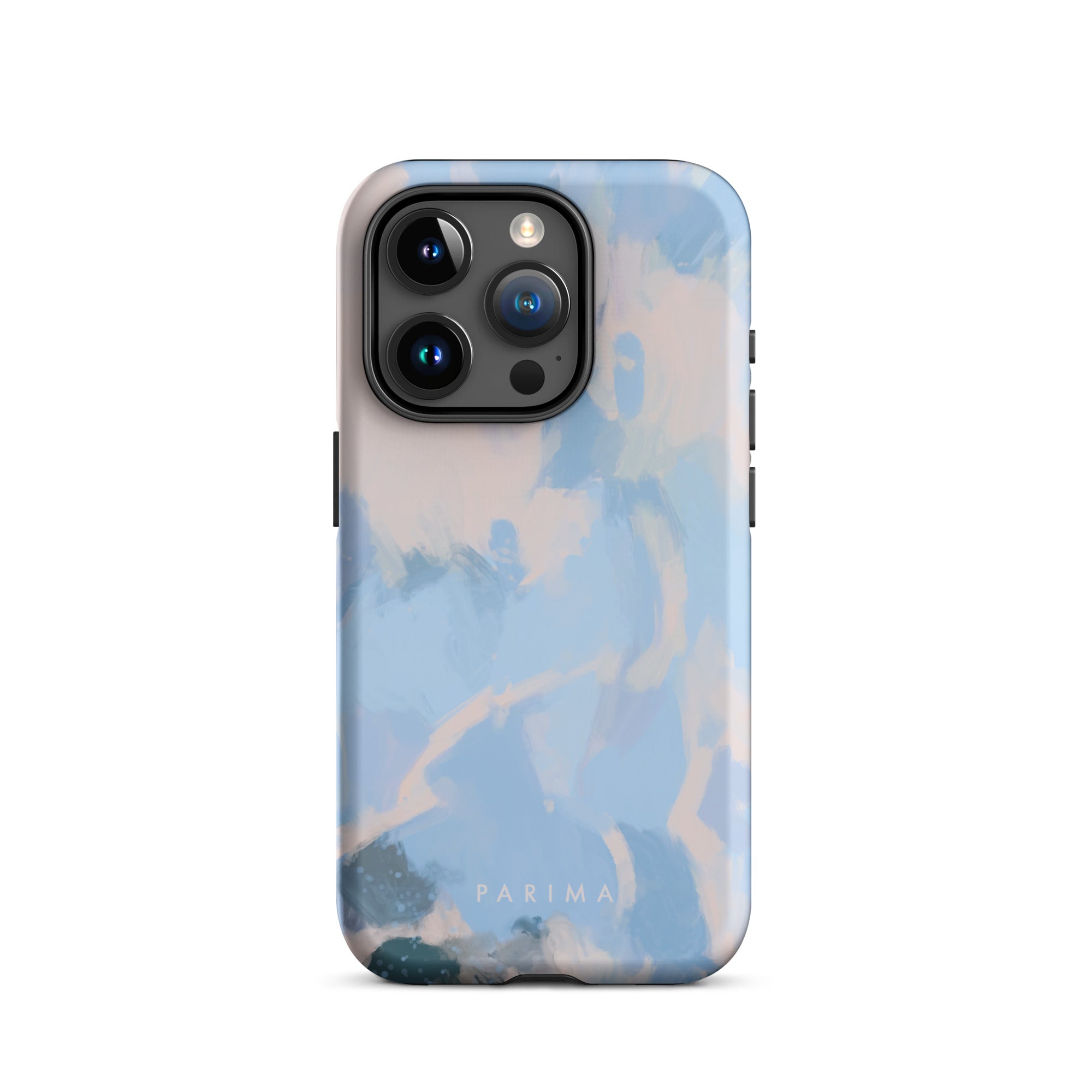 Dove, blue and pink abstract art - iPhone 15 Pro tough case by Parima Studio