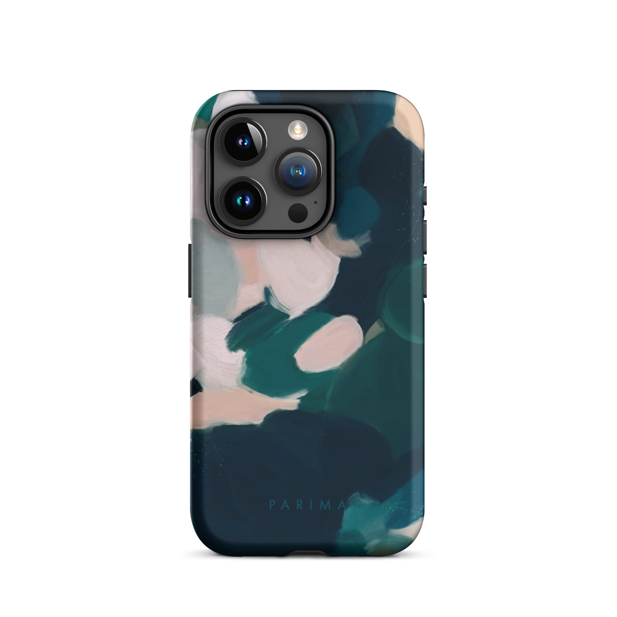 Aerwyn, green and pink abstract art - iPhone 15 Pro tough case by Parima Studio