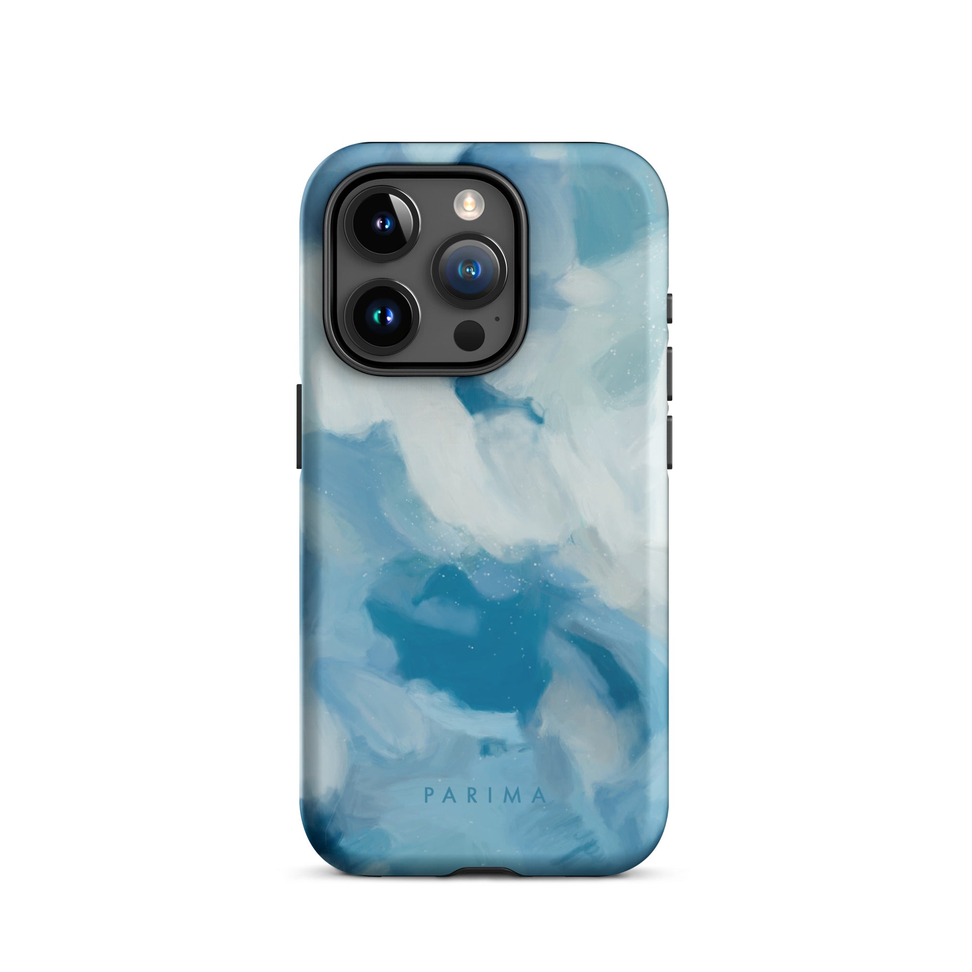 Liviana, blue abstract art - iPhone 15 Pro tough case by Parima Studio
