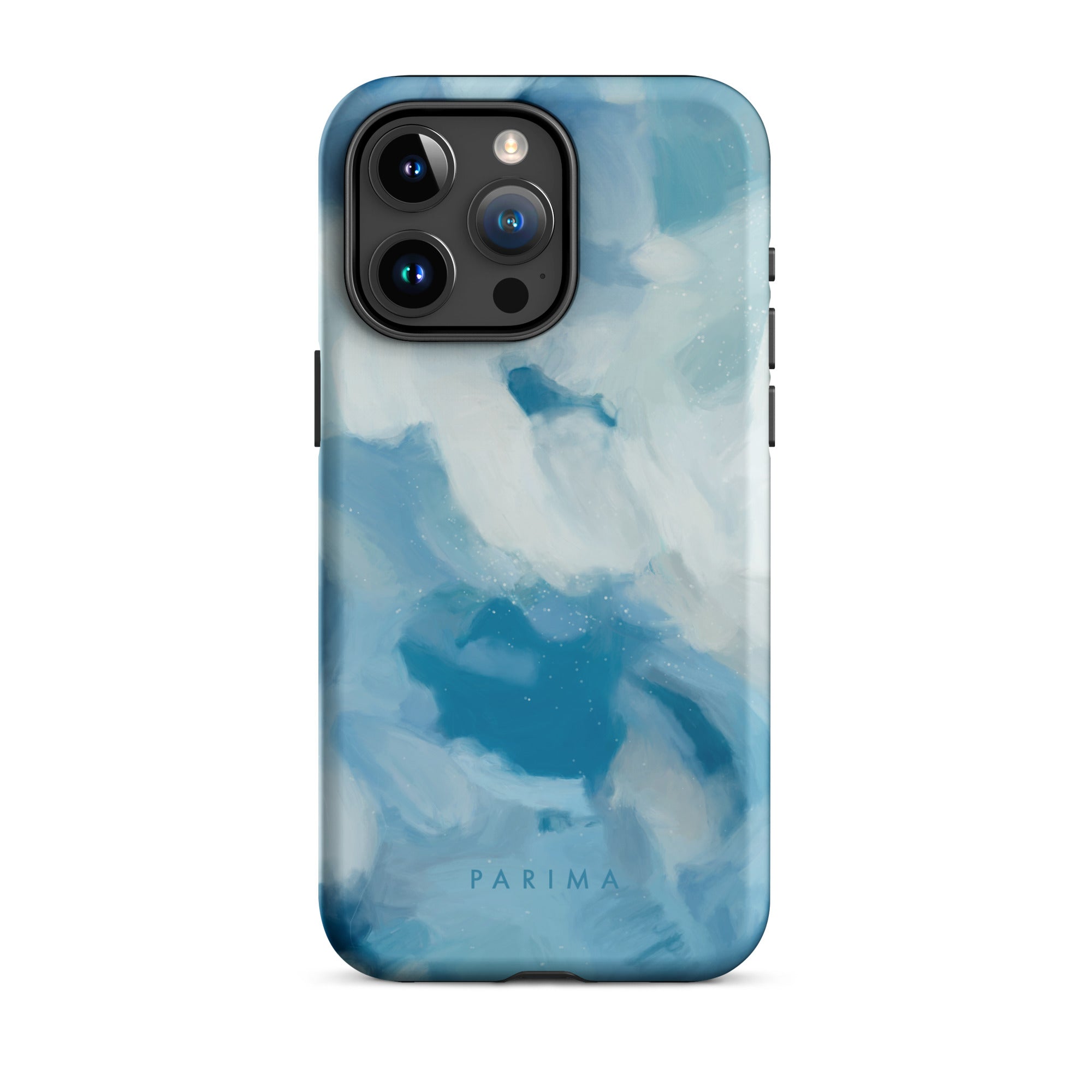 Liviana, blue abstract art - iPhone 15 Pro Max tough case by Parima Studio