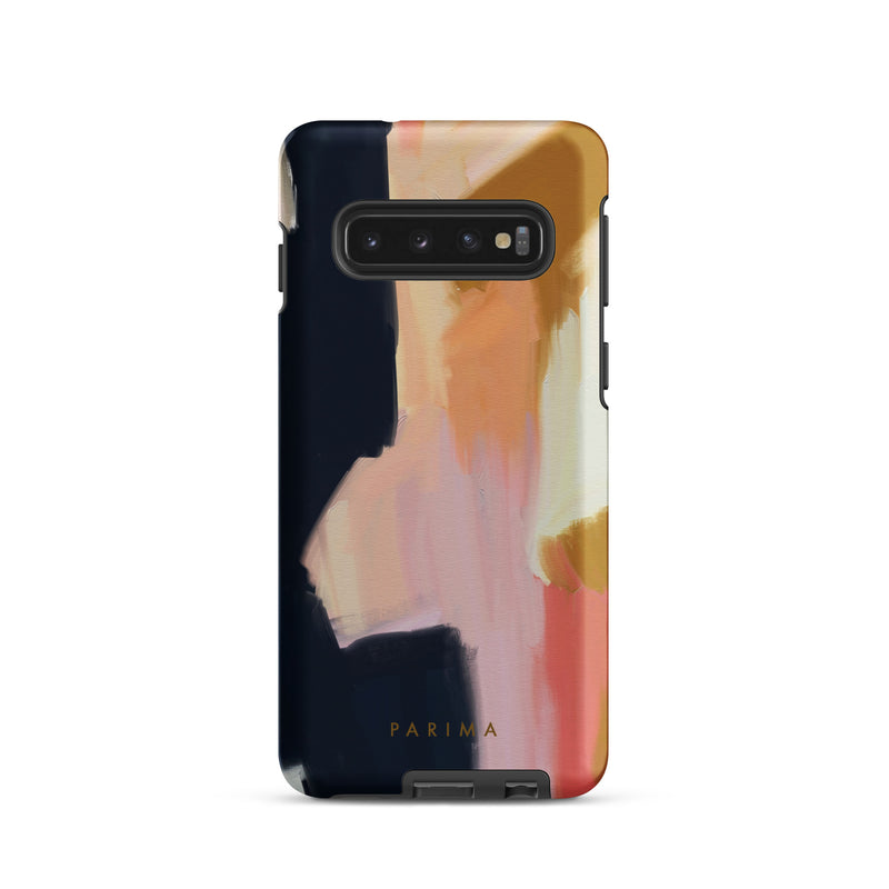 Kali, pink and gold abstract art on Samsung Galaxy S10 tough case by Parima Studio