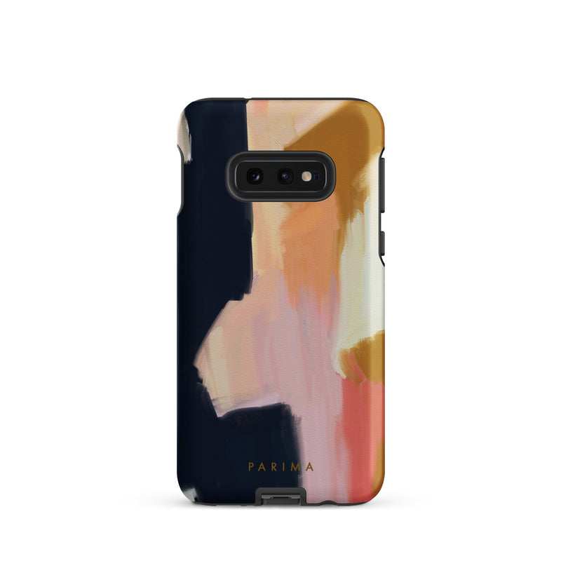 Kali, pink and gold abstract art on Samsung Galaxy S10e tough case by Parima Studio