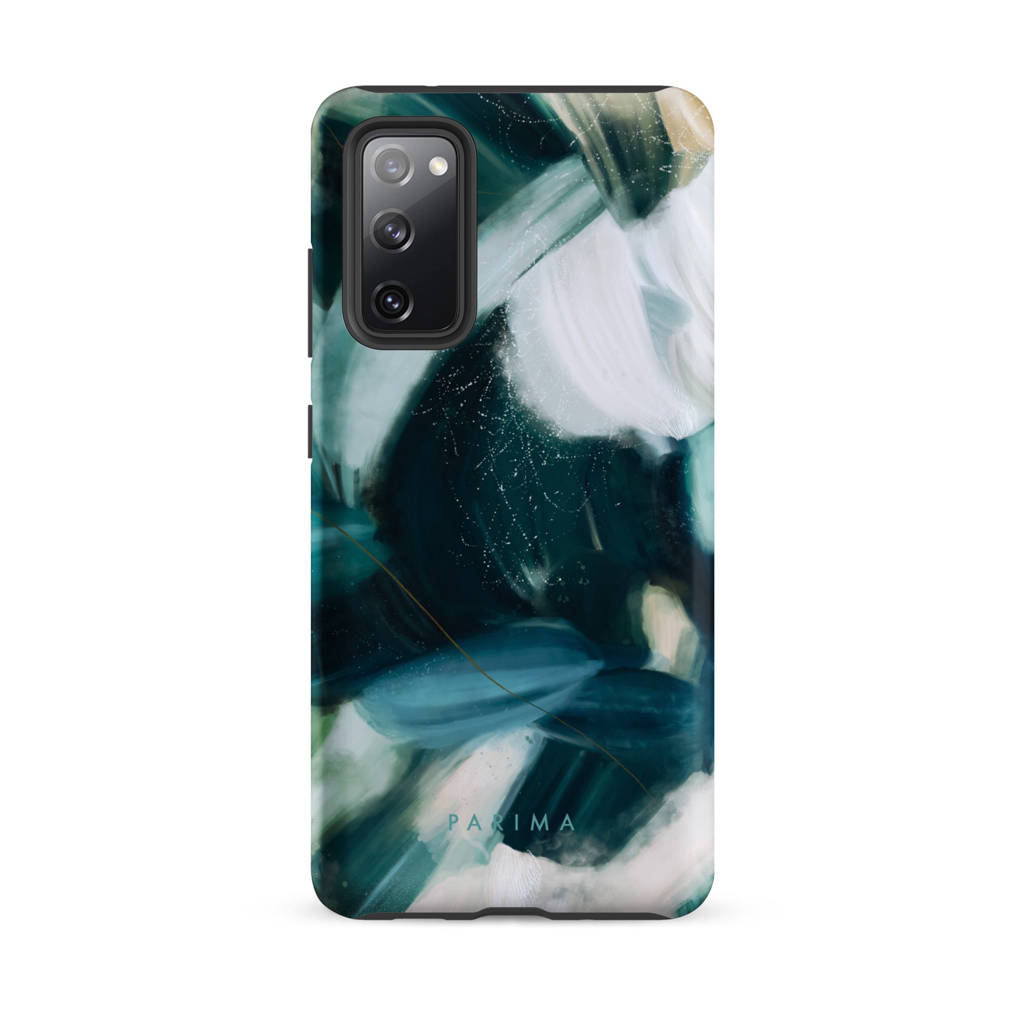 Caspian, blue and teal abstract art on Samsung Galaxy S20 FE tough case by Parima Studio