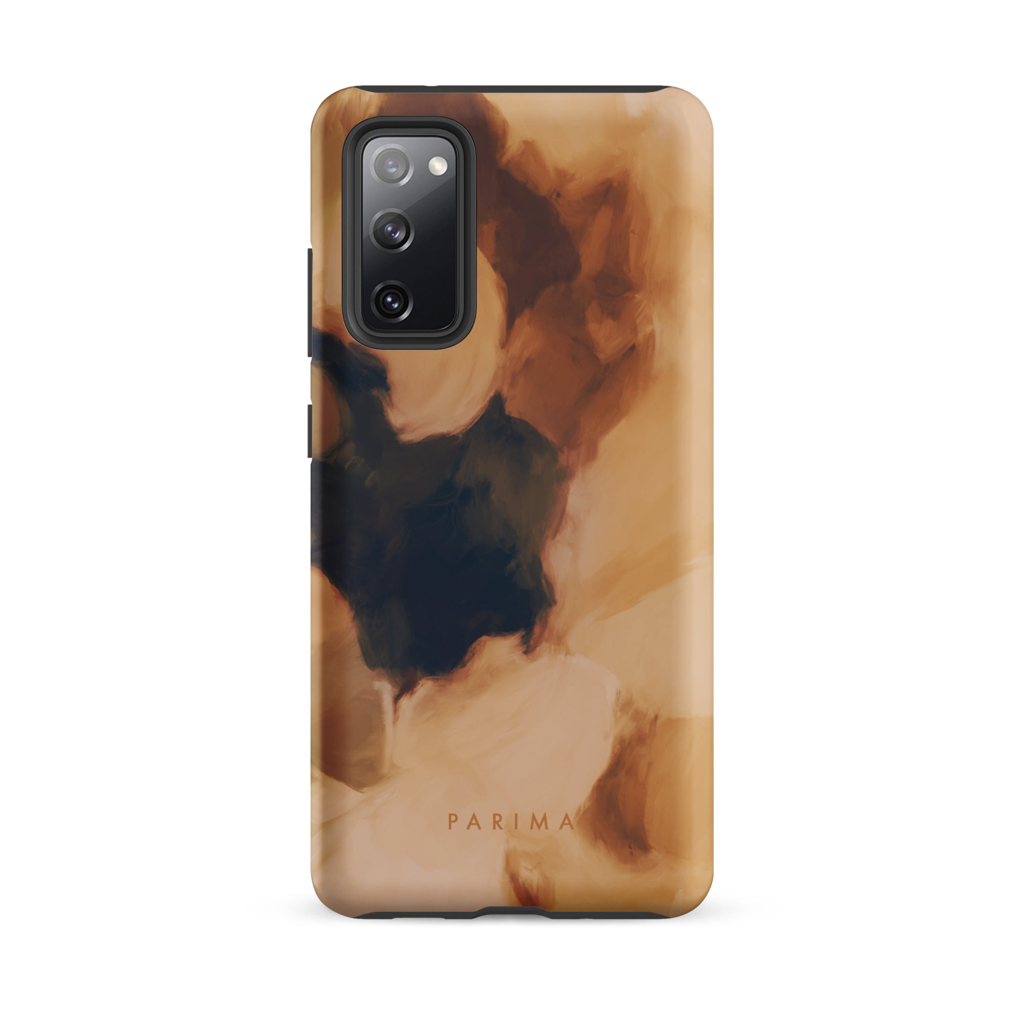 Clay, brown and tan color abstract art on Samsung Galaxy s20 FE tough case by Parima Studio