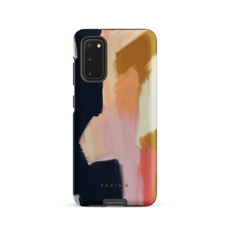 Kali, pink and gold abstract art on Samsung Galaxy S20 tough case by Parima Studio